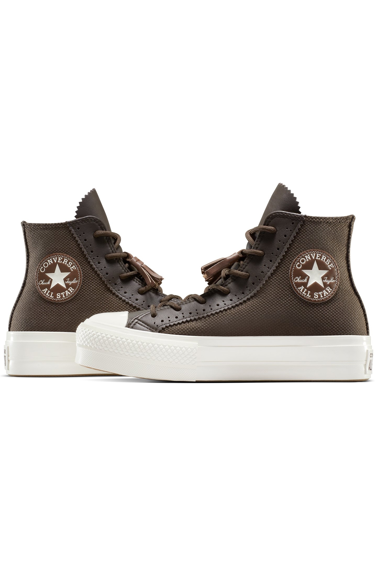 CHUCK TAYLOR ALL STAR LIFT PLATFORM TASSELS FRESH BREW/EGRET 5