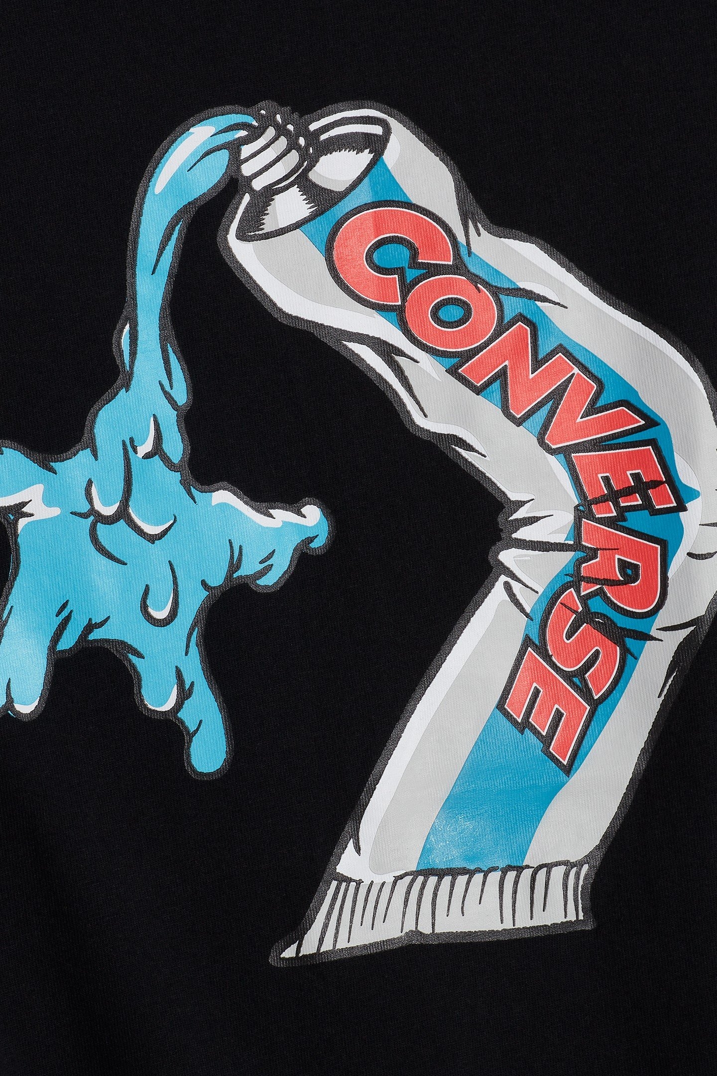 TOOTHPASTE T-SHIRT CONVERSE BLACK 3