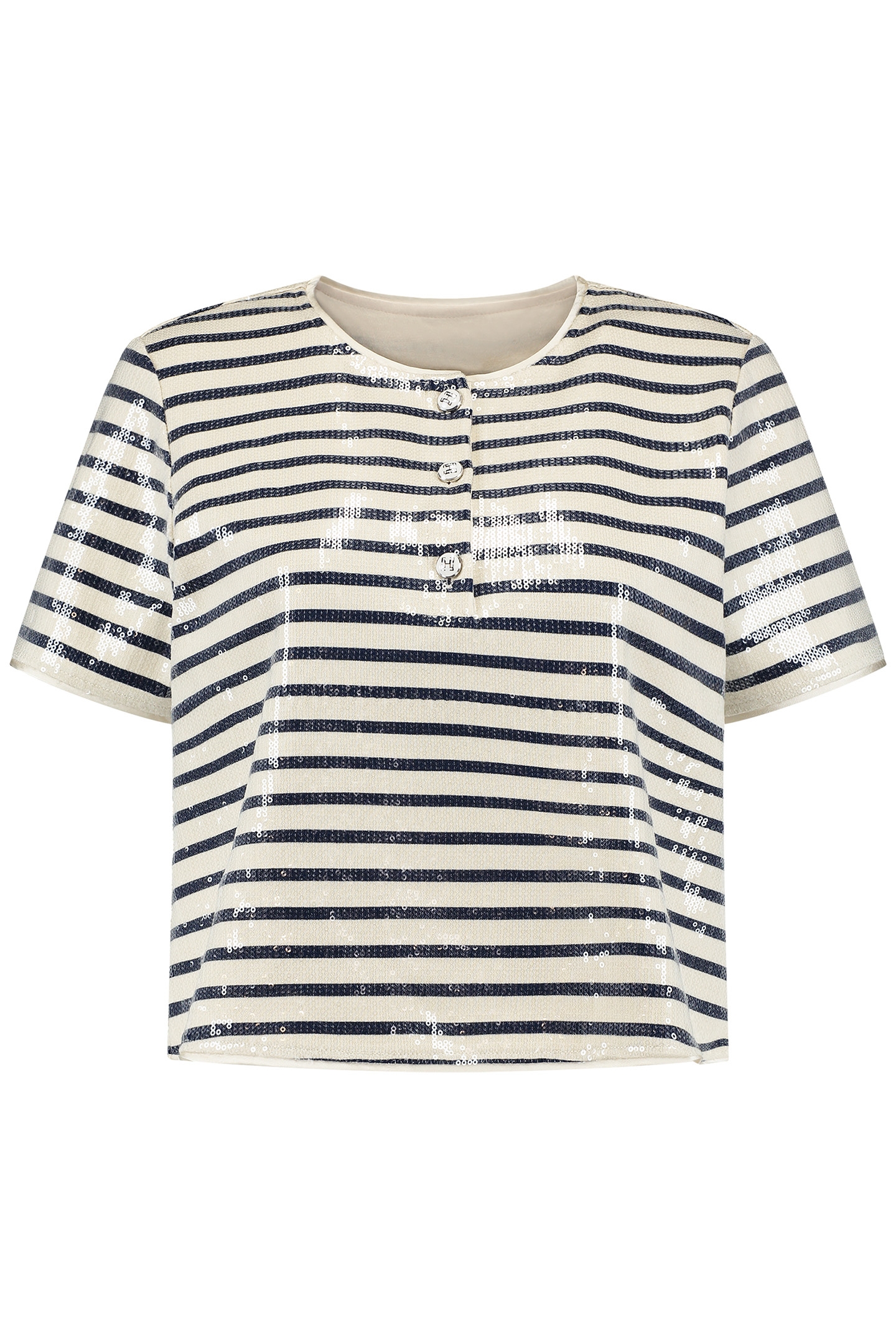 COLINE TOP NAVY NIGHT/WHITE 2