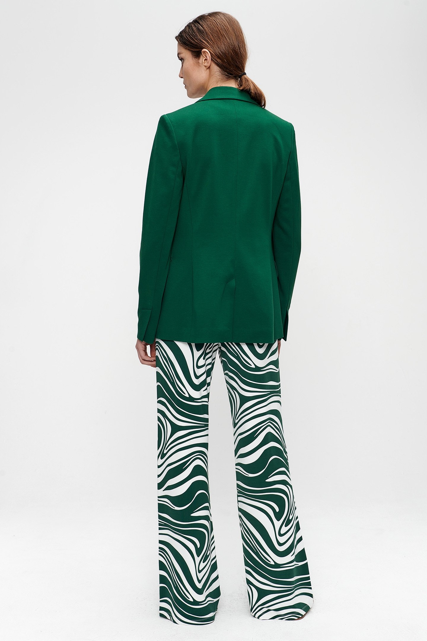 VISCOSE STRETCH BLAZER SPRING GREEN 2