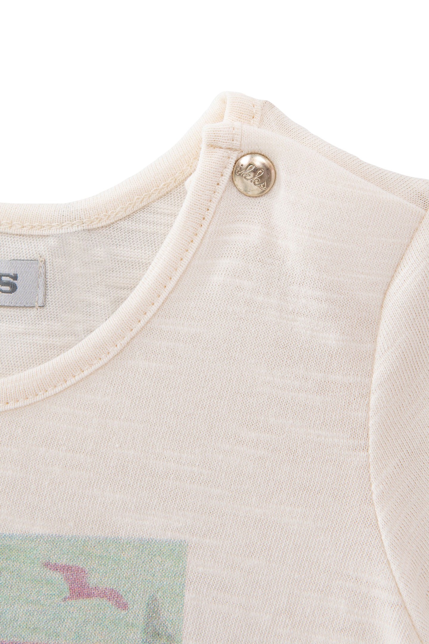 BABY GIRLS’ ECRU T-SHIRT WITH CUBAN CAR & PALM TREE IMAGE 4