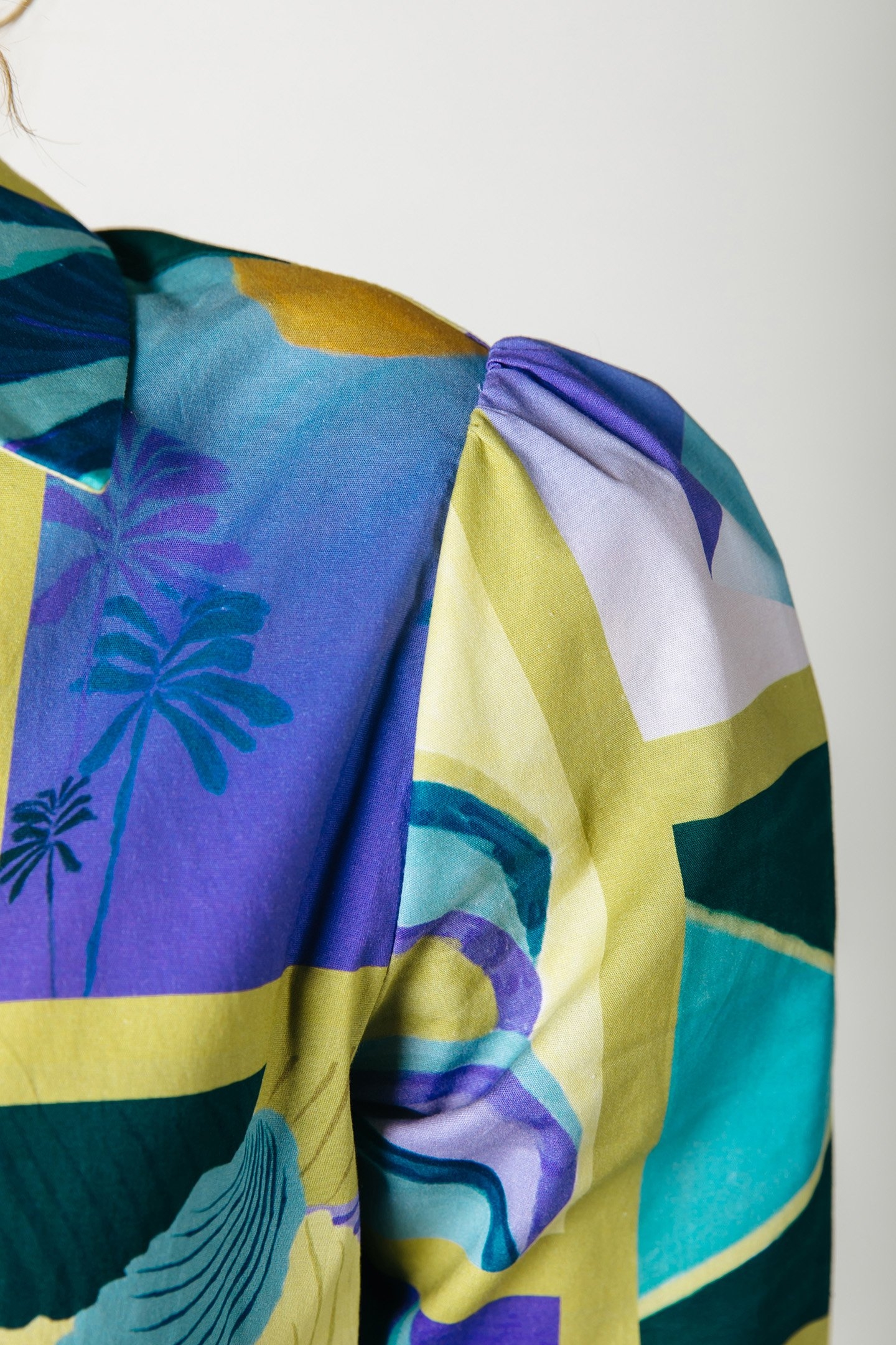 SUMMER SCENERY RUFFLE DRESS MULTICOLOR 5