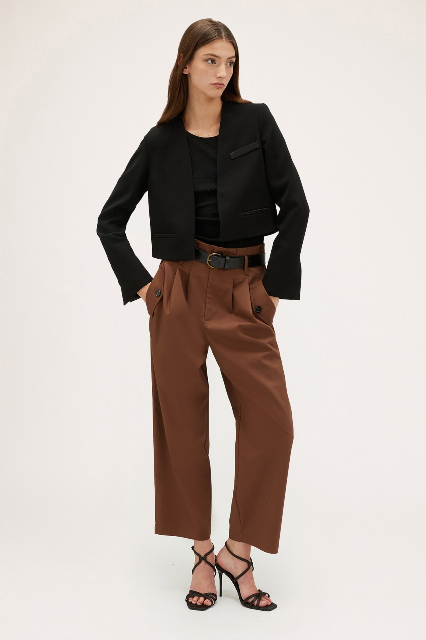 SPENCER JACKET WITH SATIN INSERTS BLACK 3