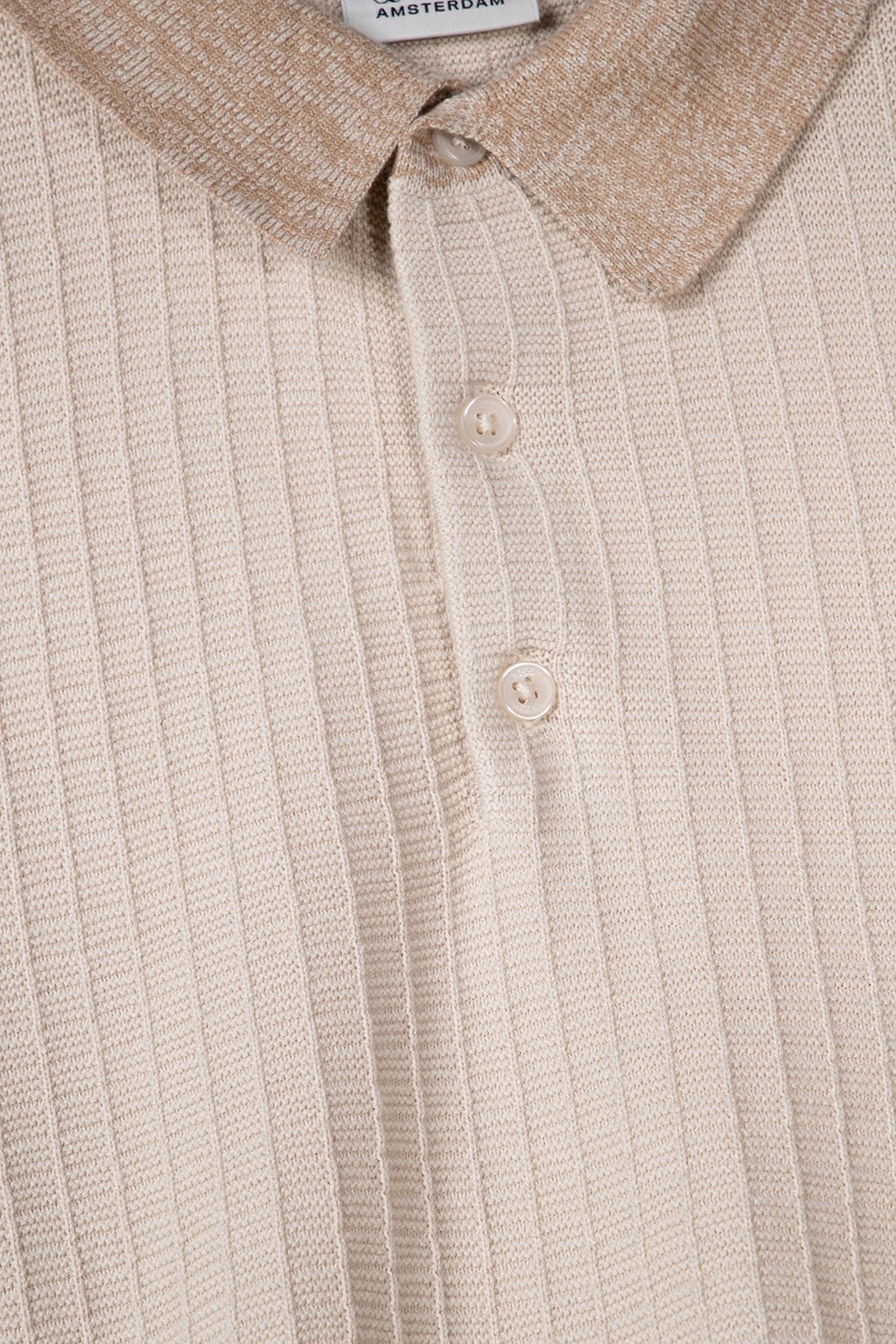 MARLED RIB SWEATER SS POLO MEDIUM SAND 4