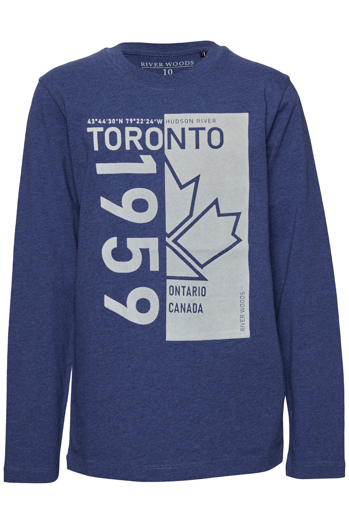 BASIC ROUND NECK T-SHIRT IN BLUE 1