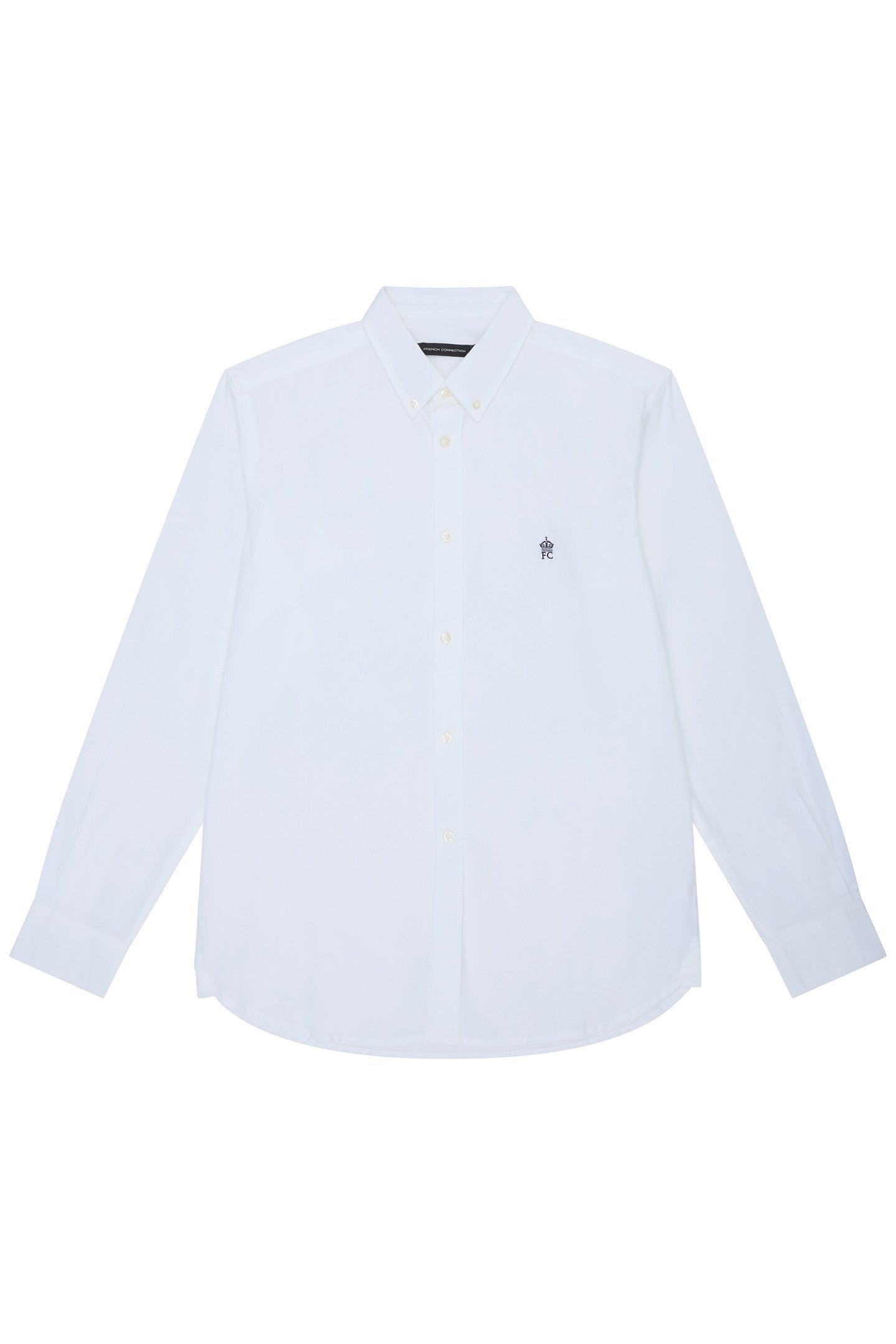 OXFORD L/S T WHITE/MARINE 1