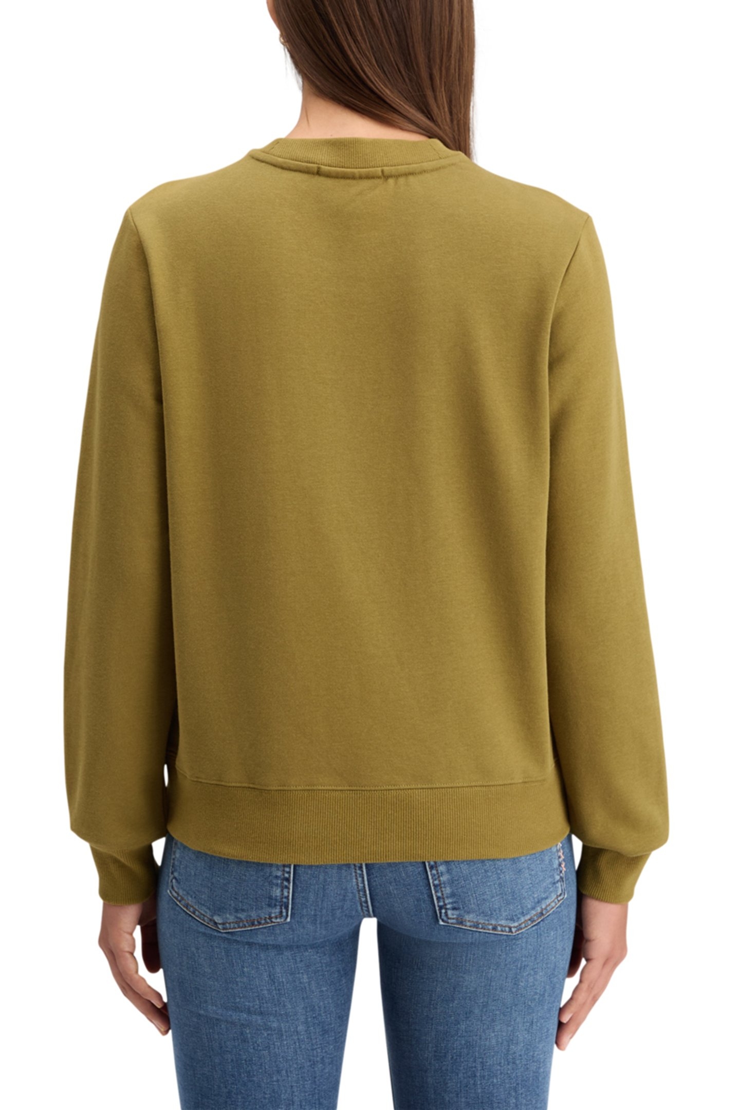 EMBROIDERED REGULAR FIT SWEATSHIRT OLIVE 2