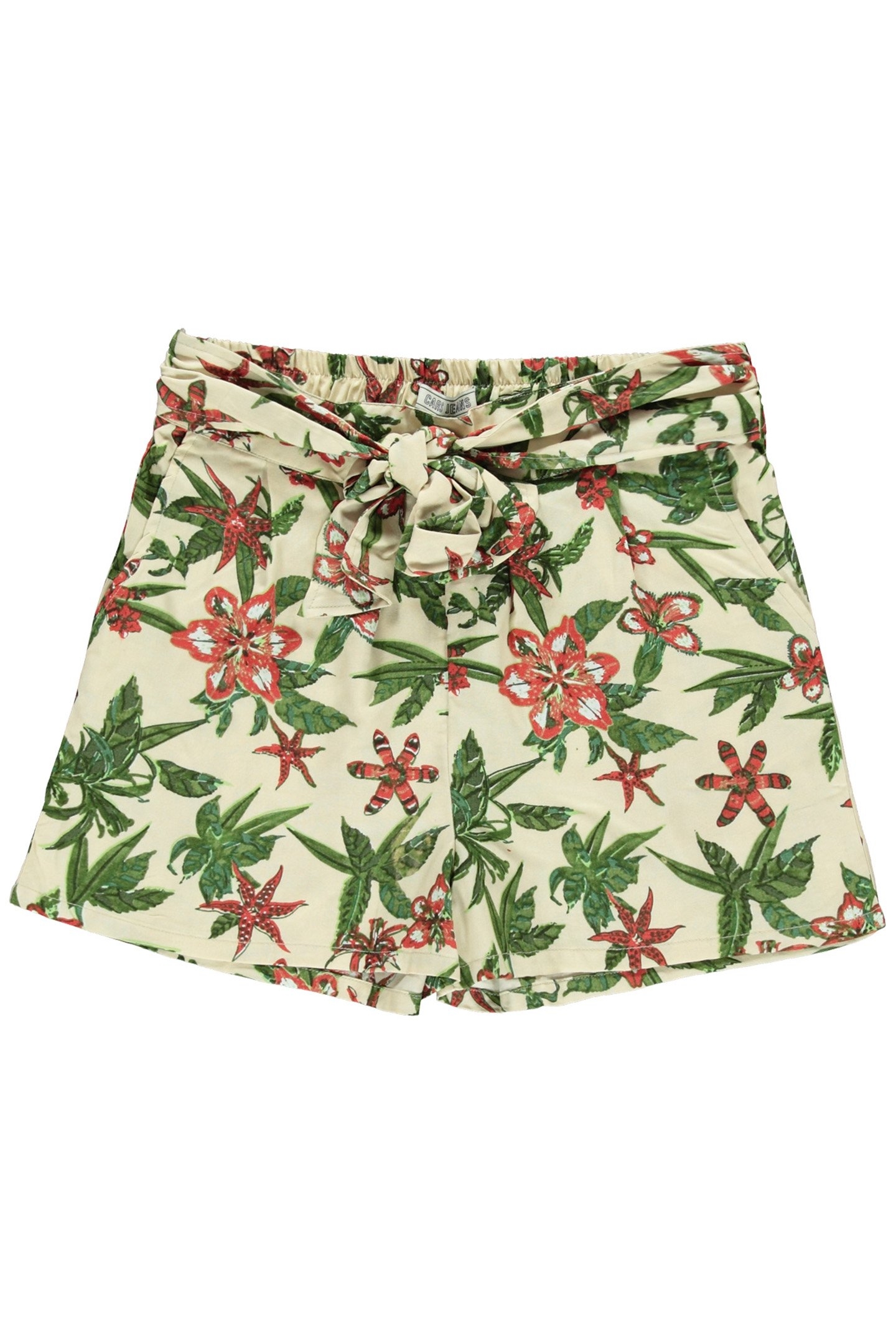 KIKI FLOWER SHORT ECRU 1