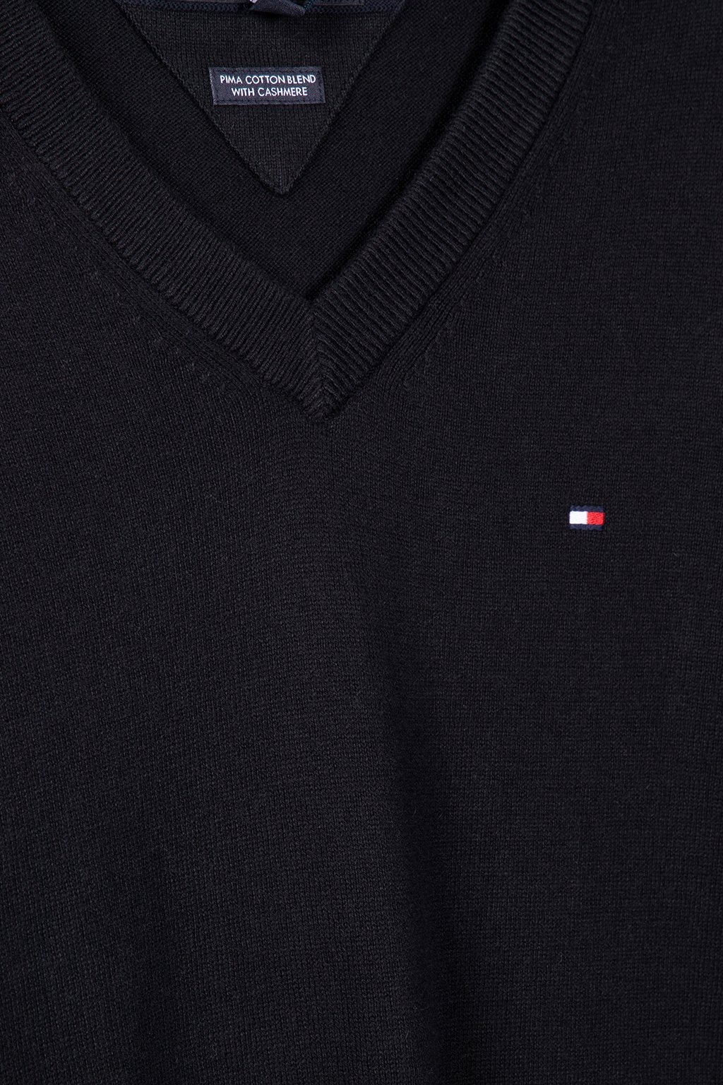 REGULAR FIT SWEATER WITH STRETCH IN BLACK 4