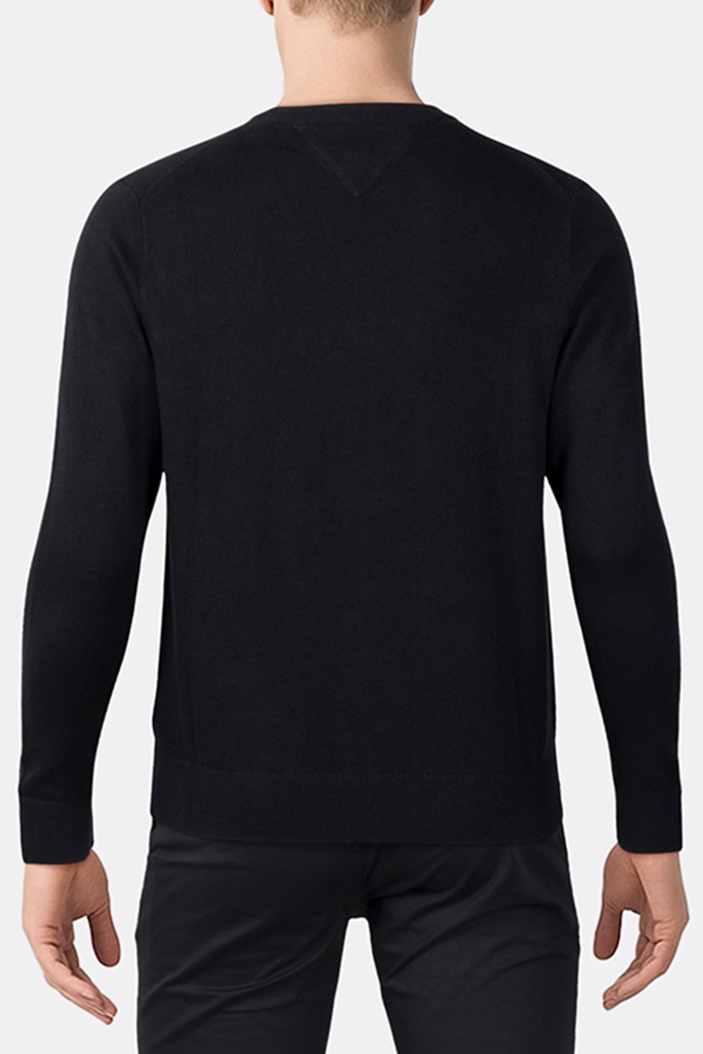 REGULAR FIT SWEATER WITH STRETCH IN BLACK 2