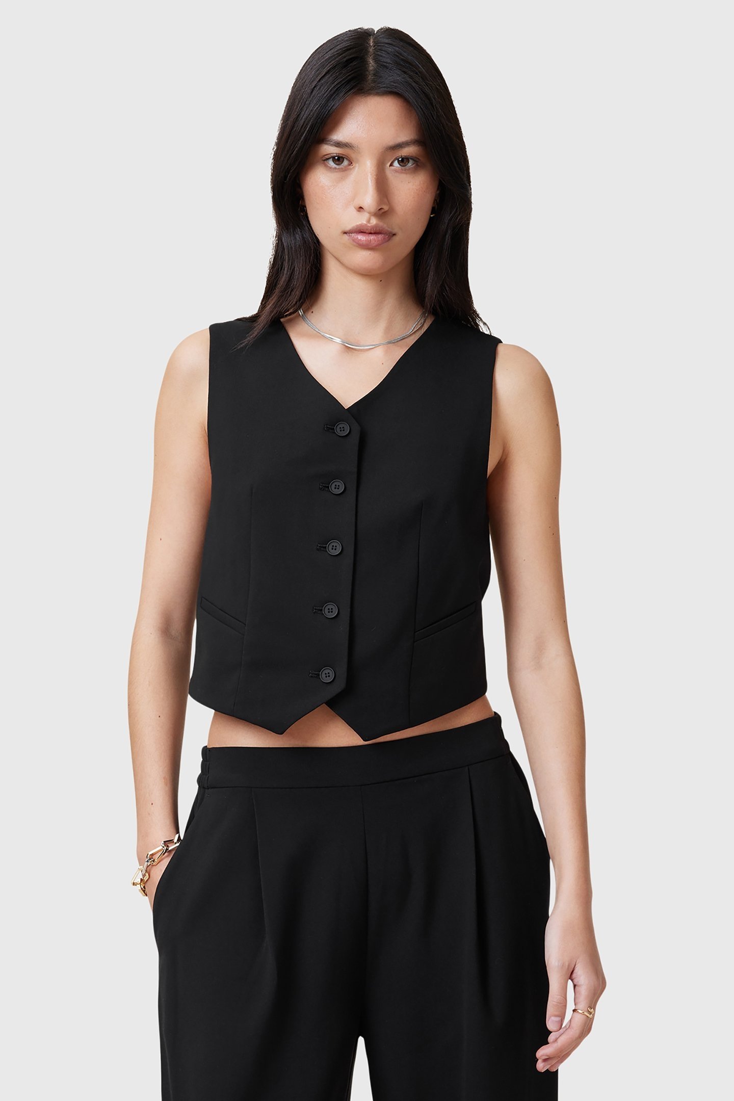 ALEIDA TRI WAISTCOAT BLACK 1