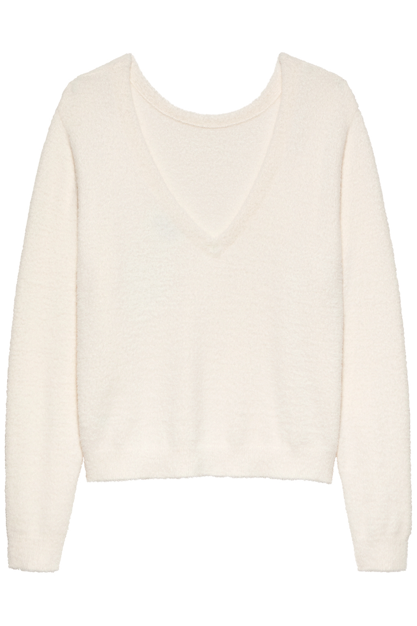 SOFT KNIT WITH VNECK EGRET 3