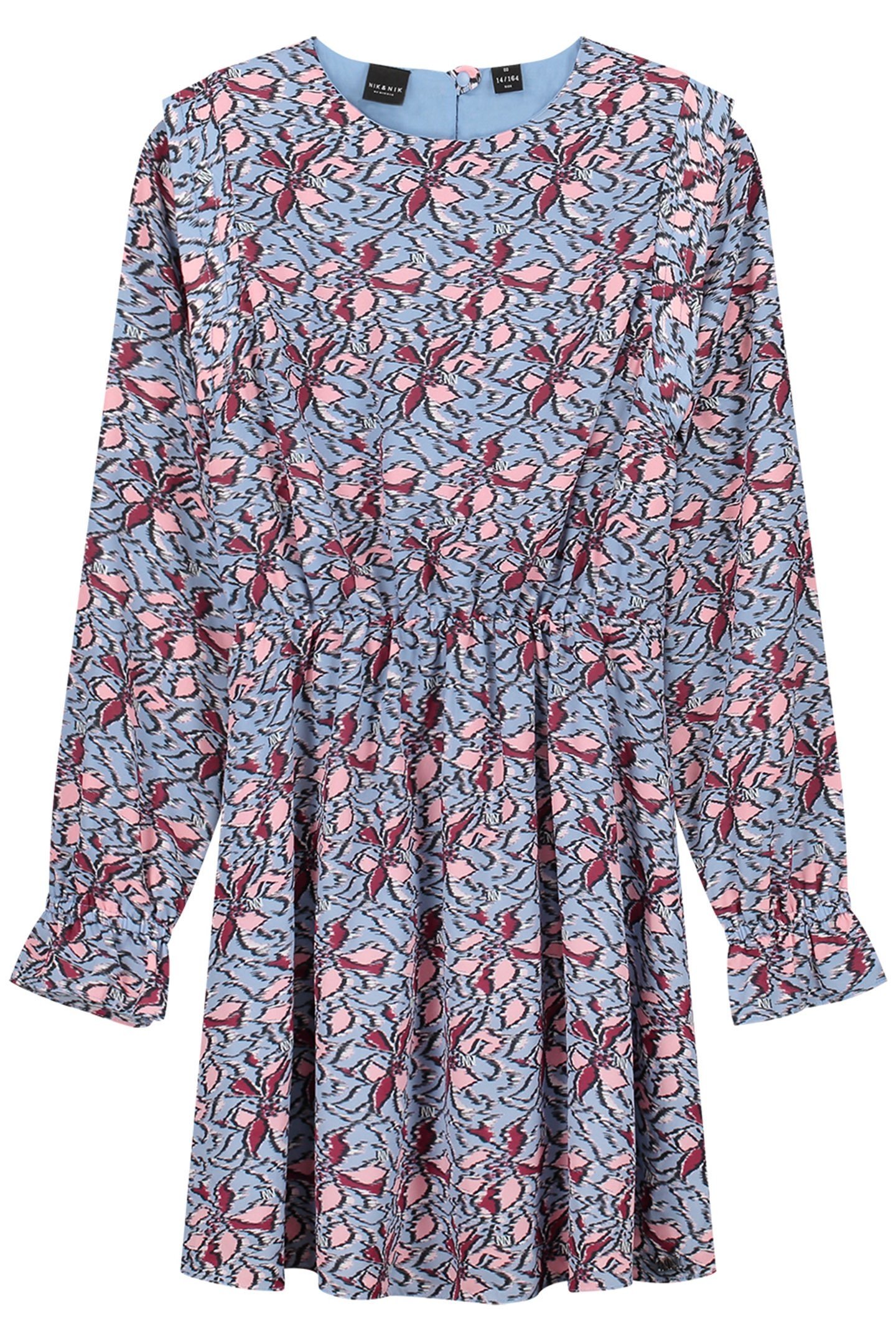 SAFI DRESS LAVENDER BLUE/SOFT PINK 2