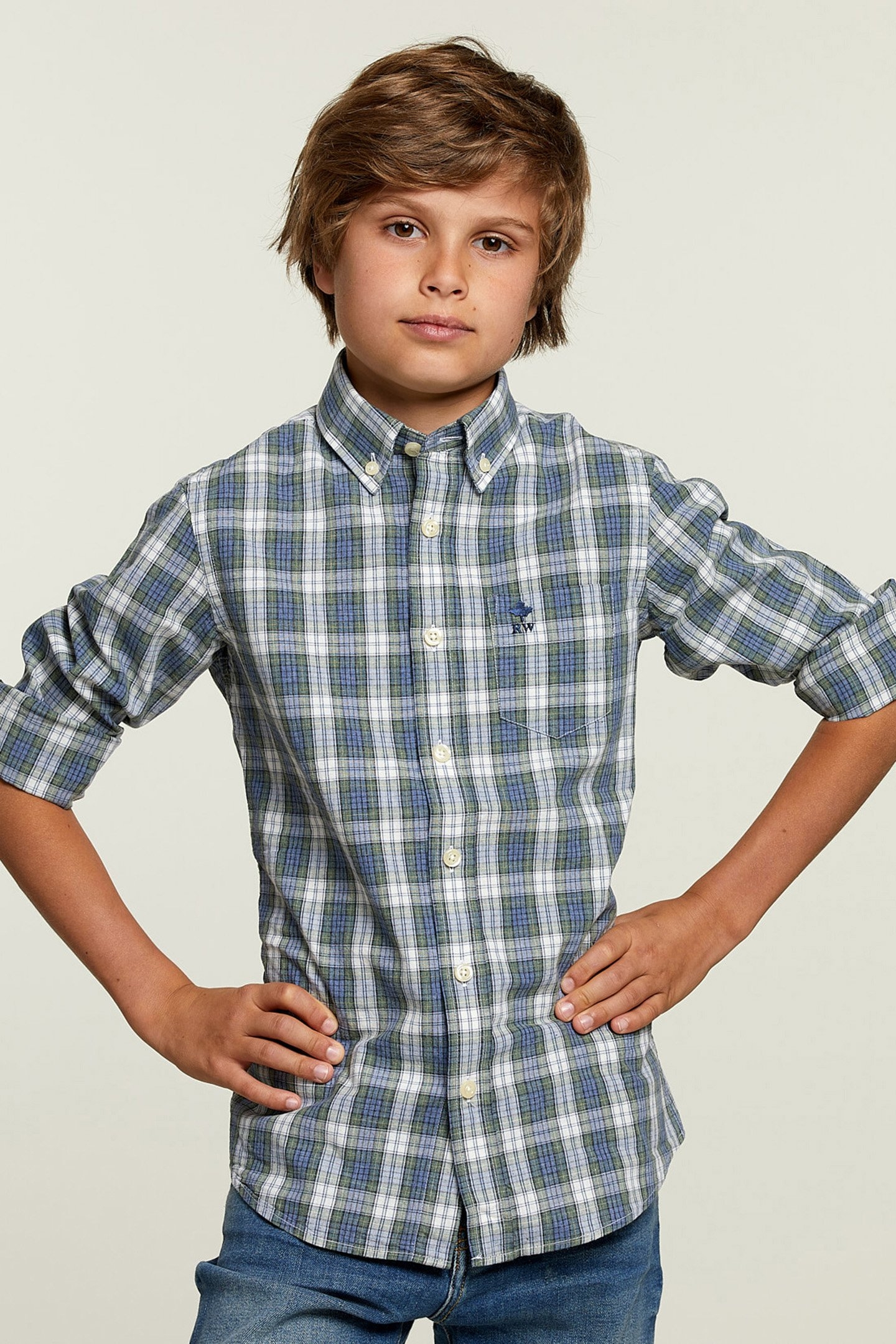 CUSTOM FIT PLAID SHIRT 5
