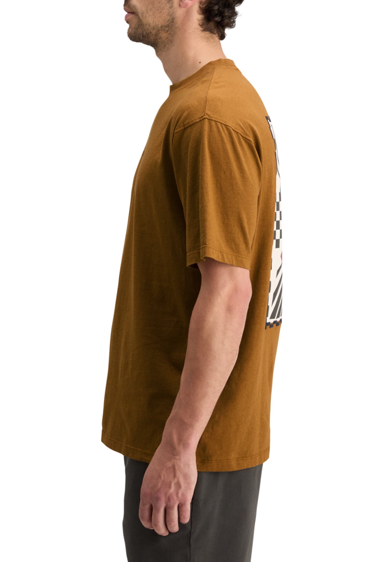 RELAXED FIT FRONT BACK ARTWORK T-SHIRT GOLDEN RUST 8