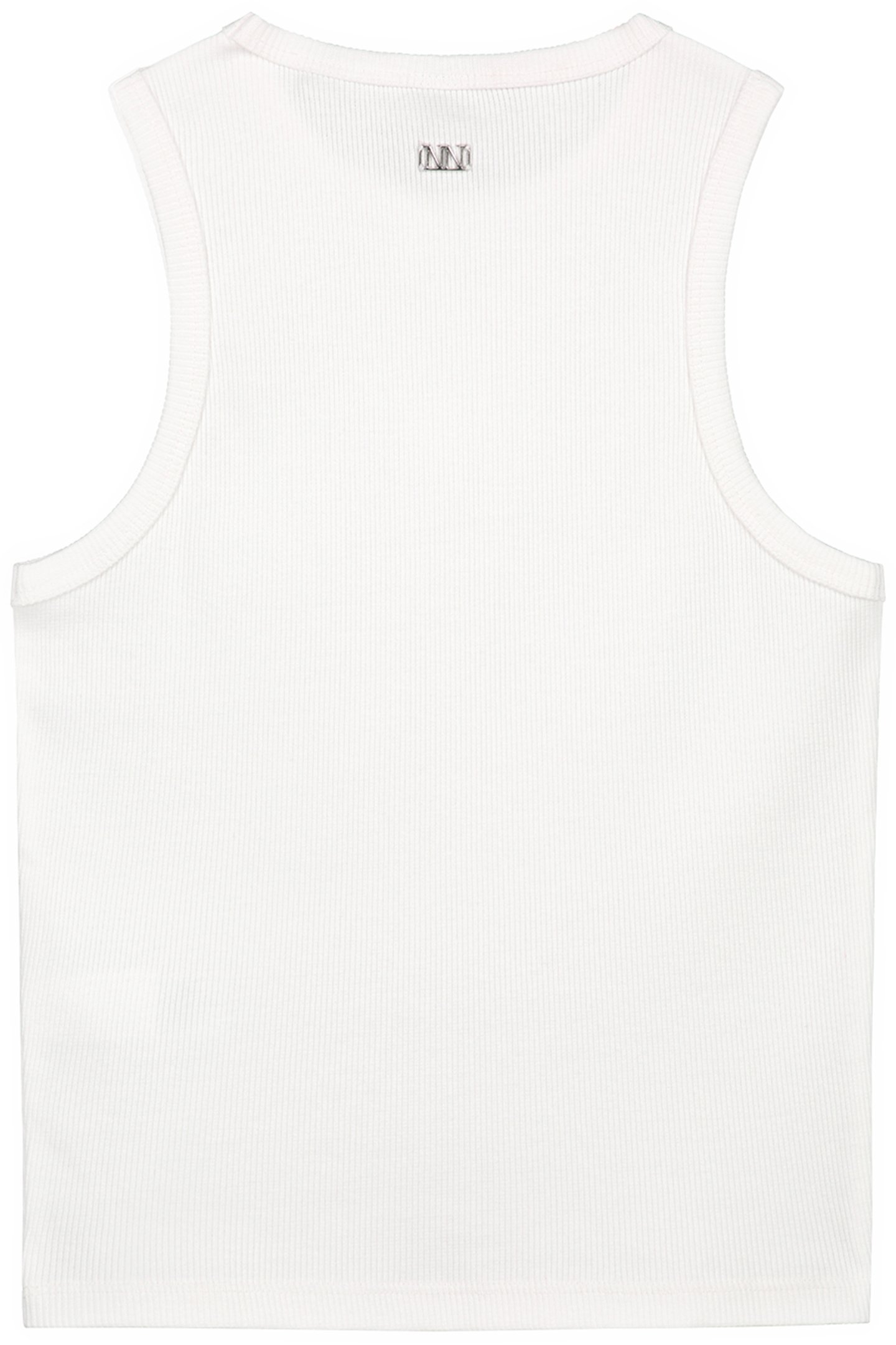 SOLID RIB TOP OFF WHITE 2