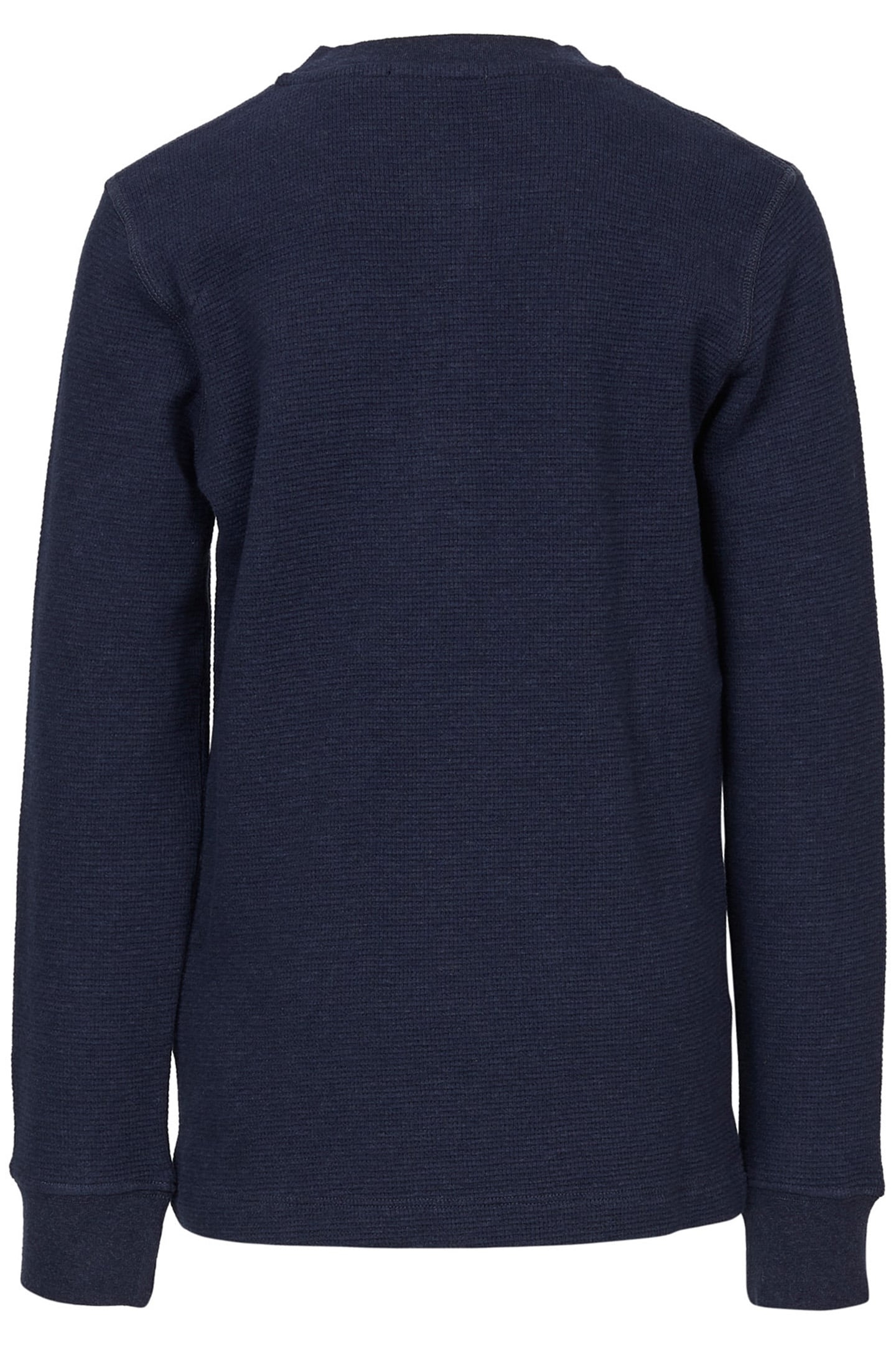 DENIM BLUE HENLEY T-SHIRT IN BLUE 2