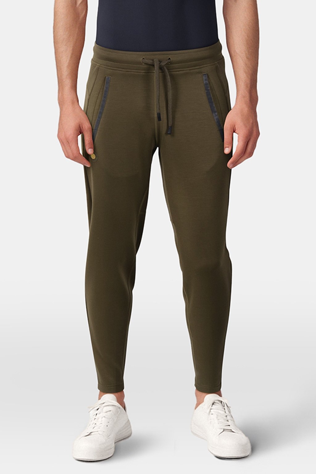 ERIC - MEN'S FUNCTIONAL TRACK PANTS OLIVE 1