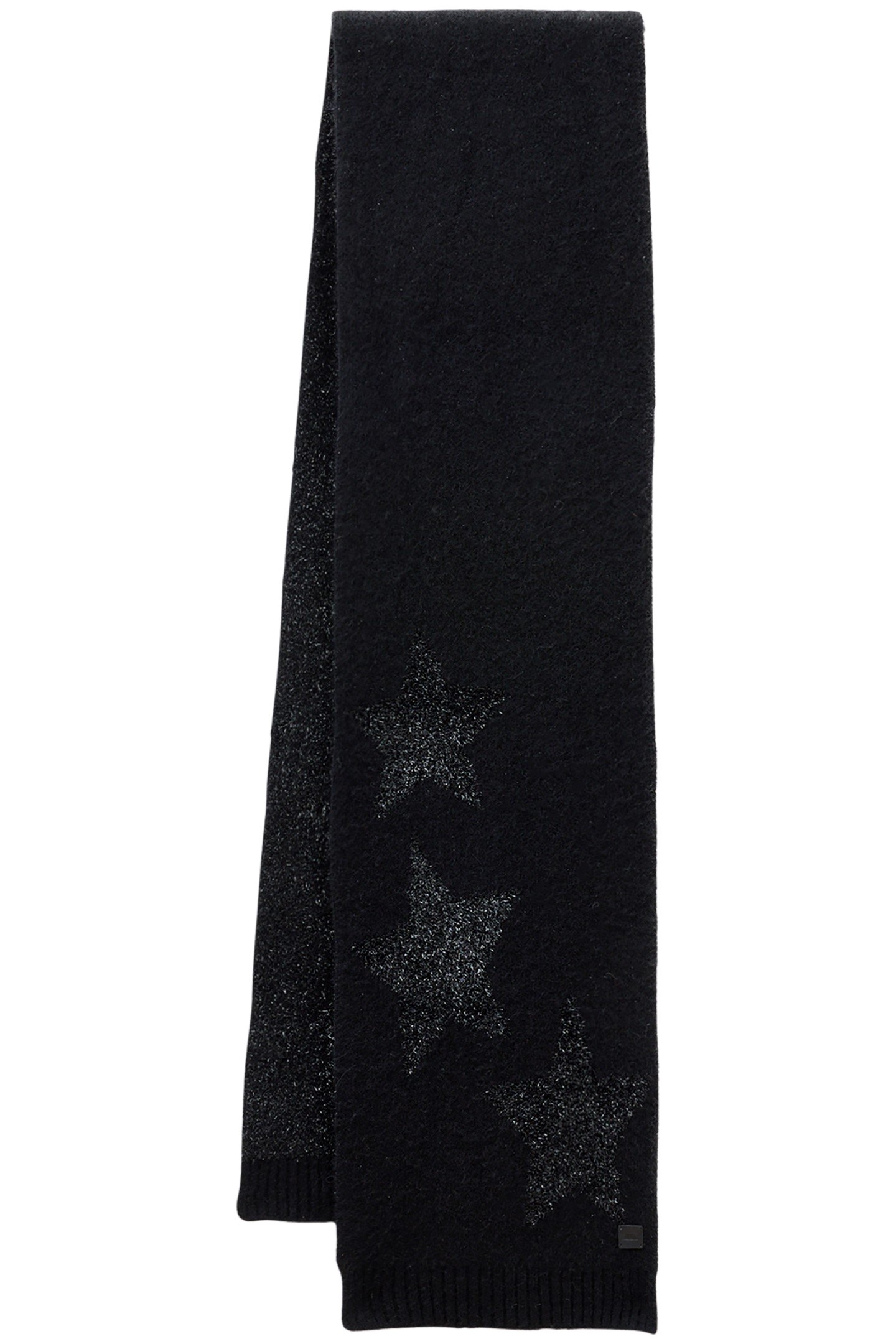 STAR TINSEL SCARF BLACK 3