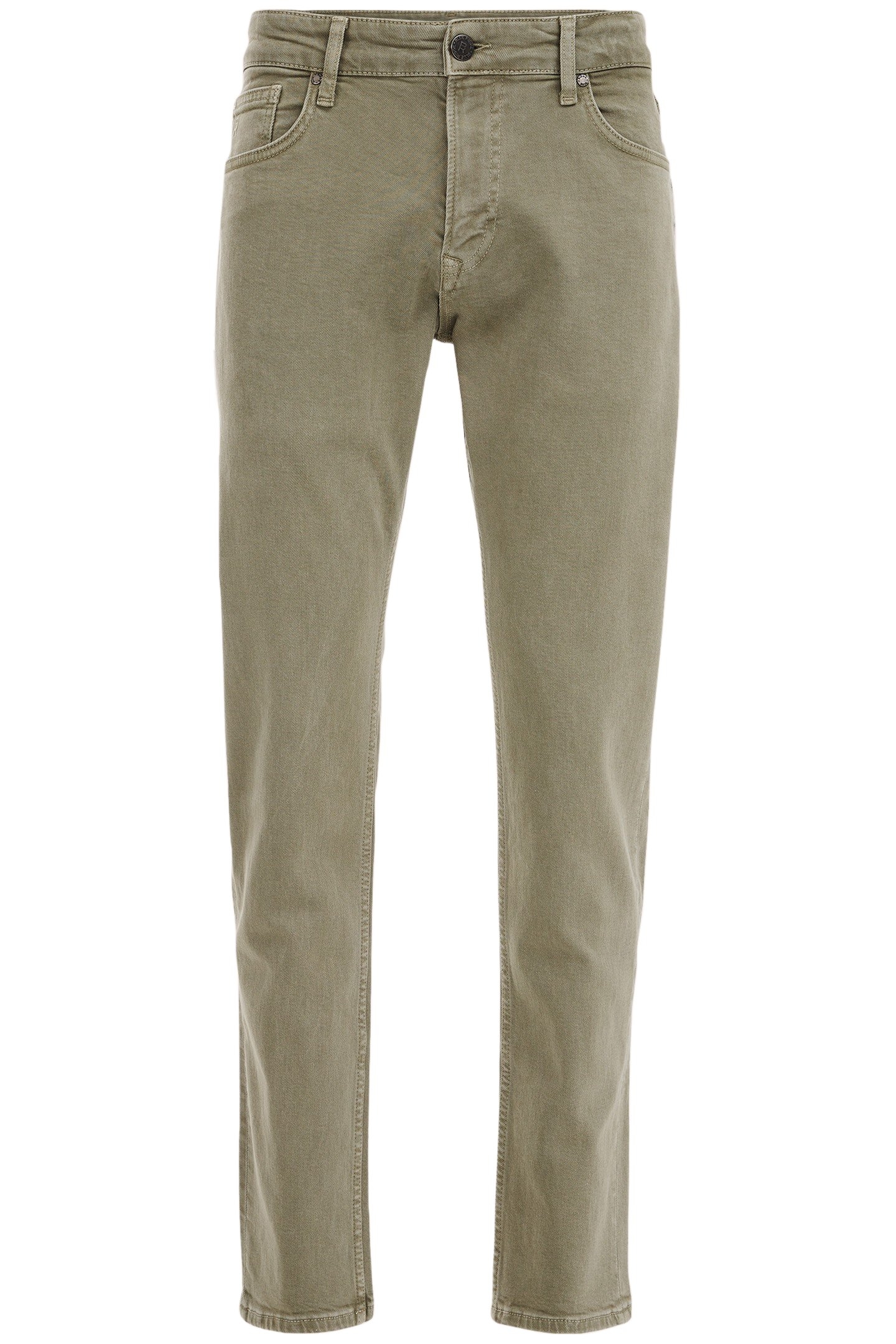 5-POCKET MID WAIST OLIVE GREEN 4