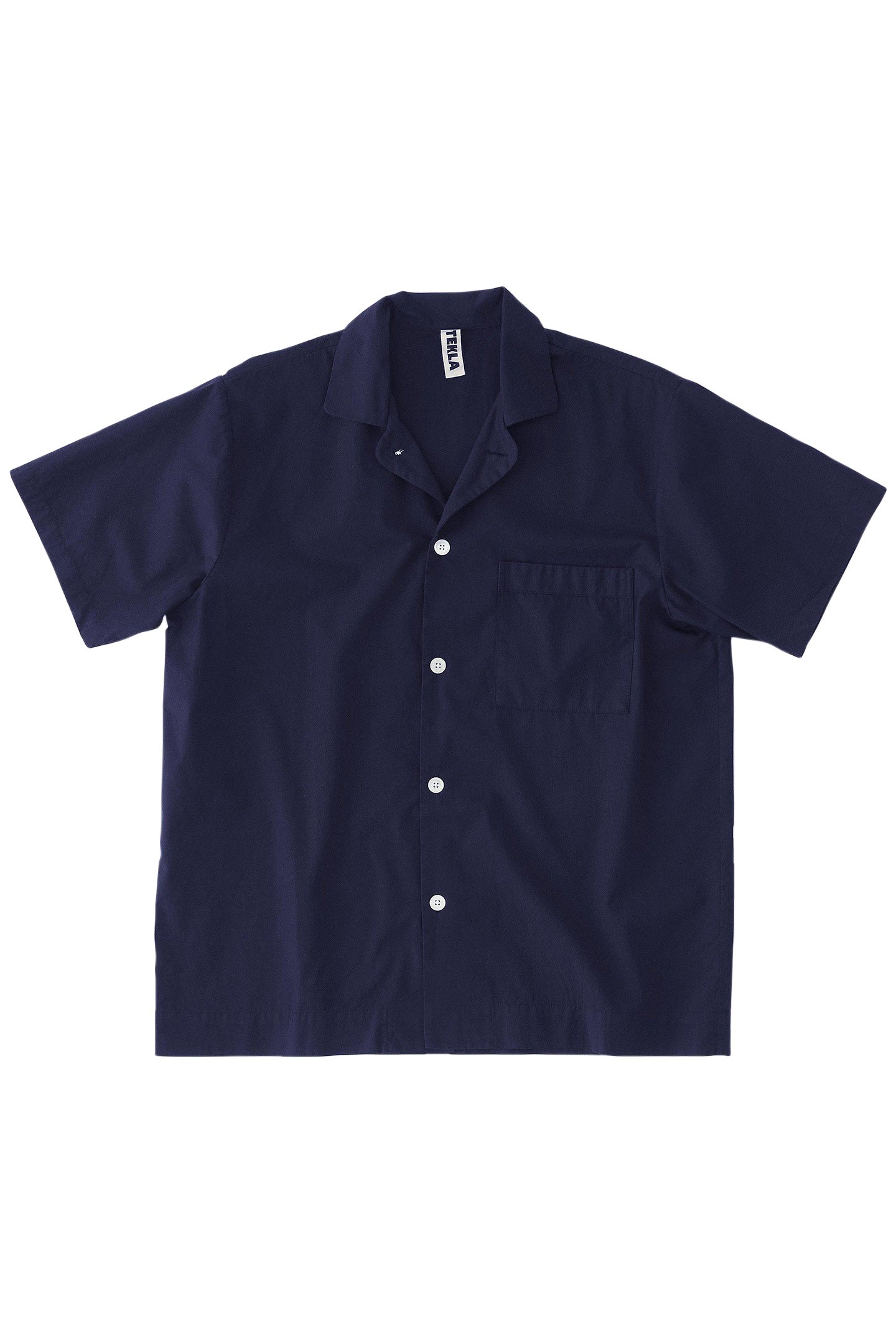 UNISEX POPLIN, SHORT SLEEVE SHIRT TRUE NAVY 3