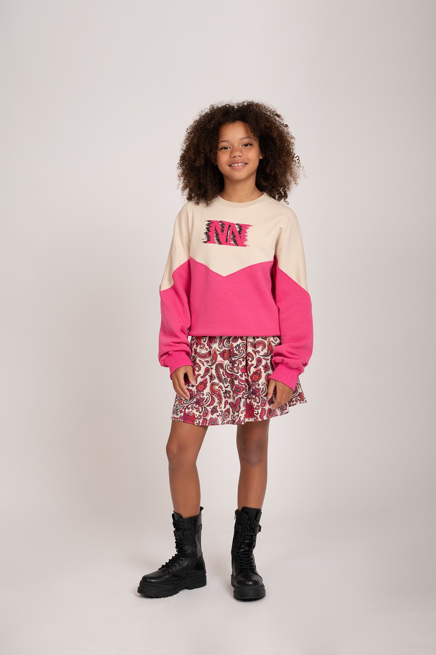 TWO TONE SWEATSHIRT FUCHSIA POP 1