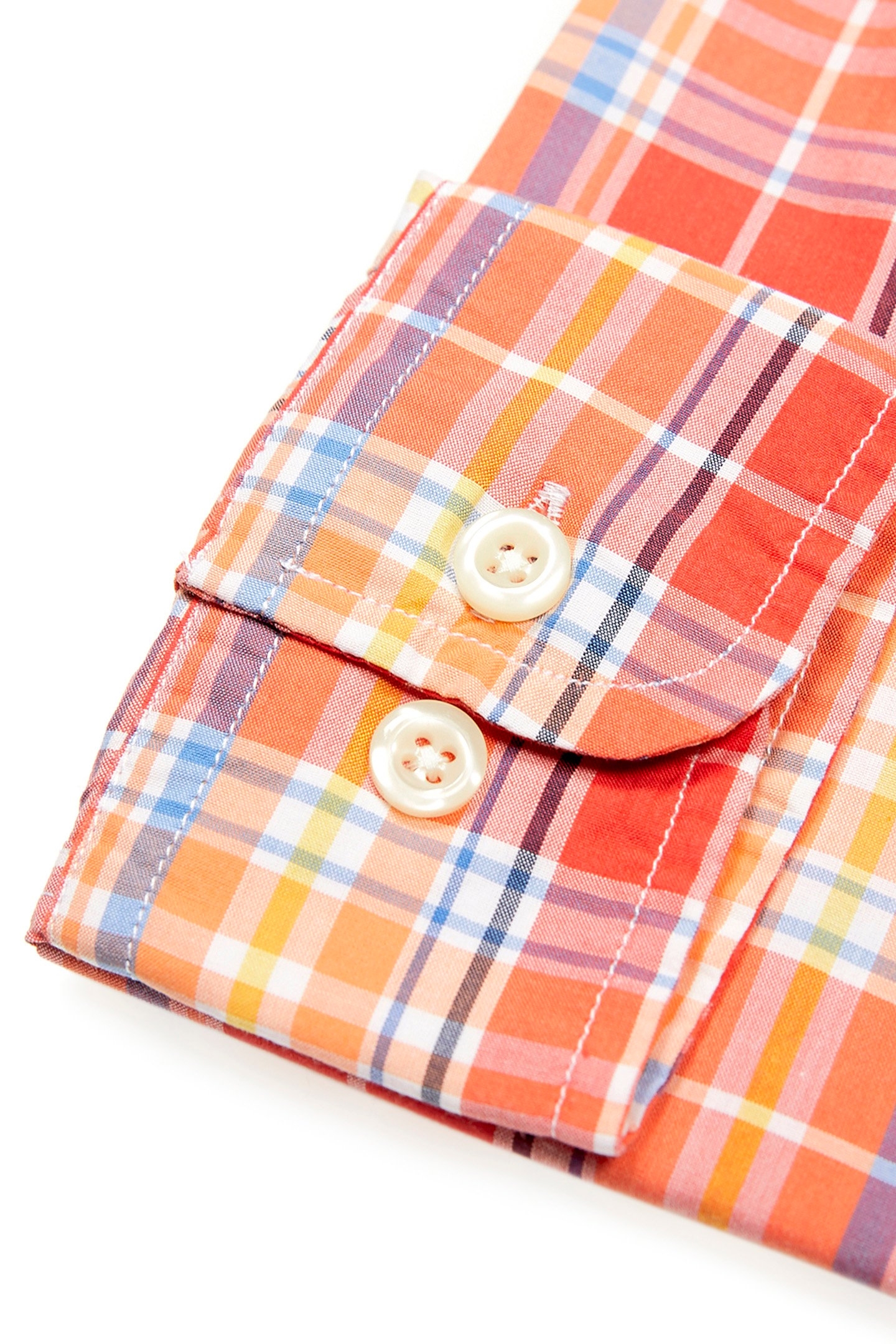 CUSTOM FIT CHECKED SHIRT MULTI 4