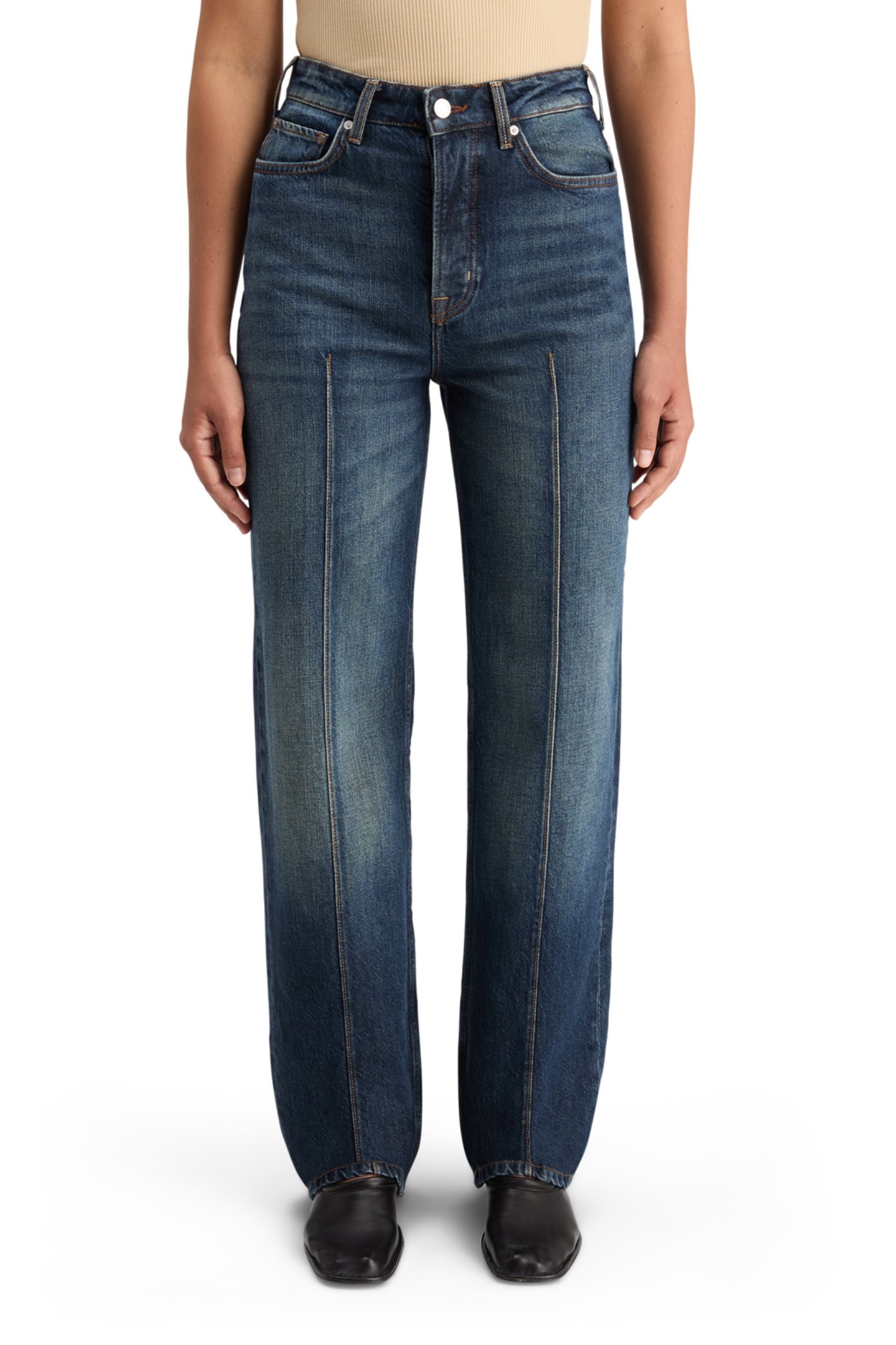 THE RIPPLE AUTHENTIC STRAIGHT JEANS LUX BLUE LUX BLUE 1