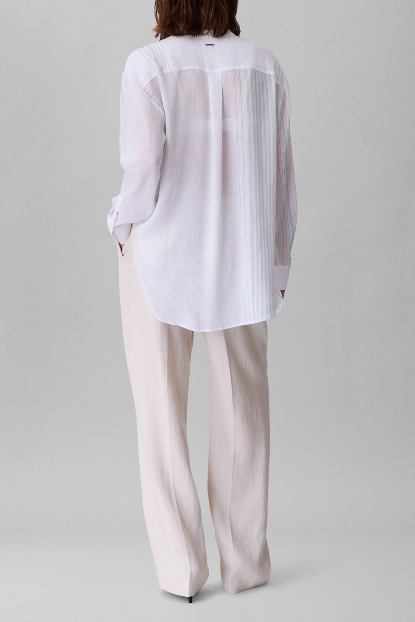 PRINTED CRINKLE SHIRT BRILLIANT WHITE 3