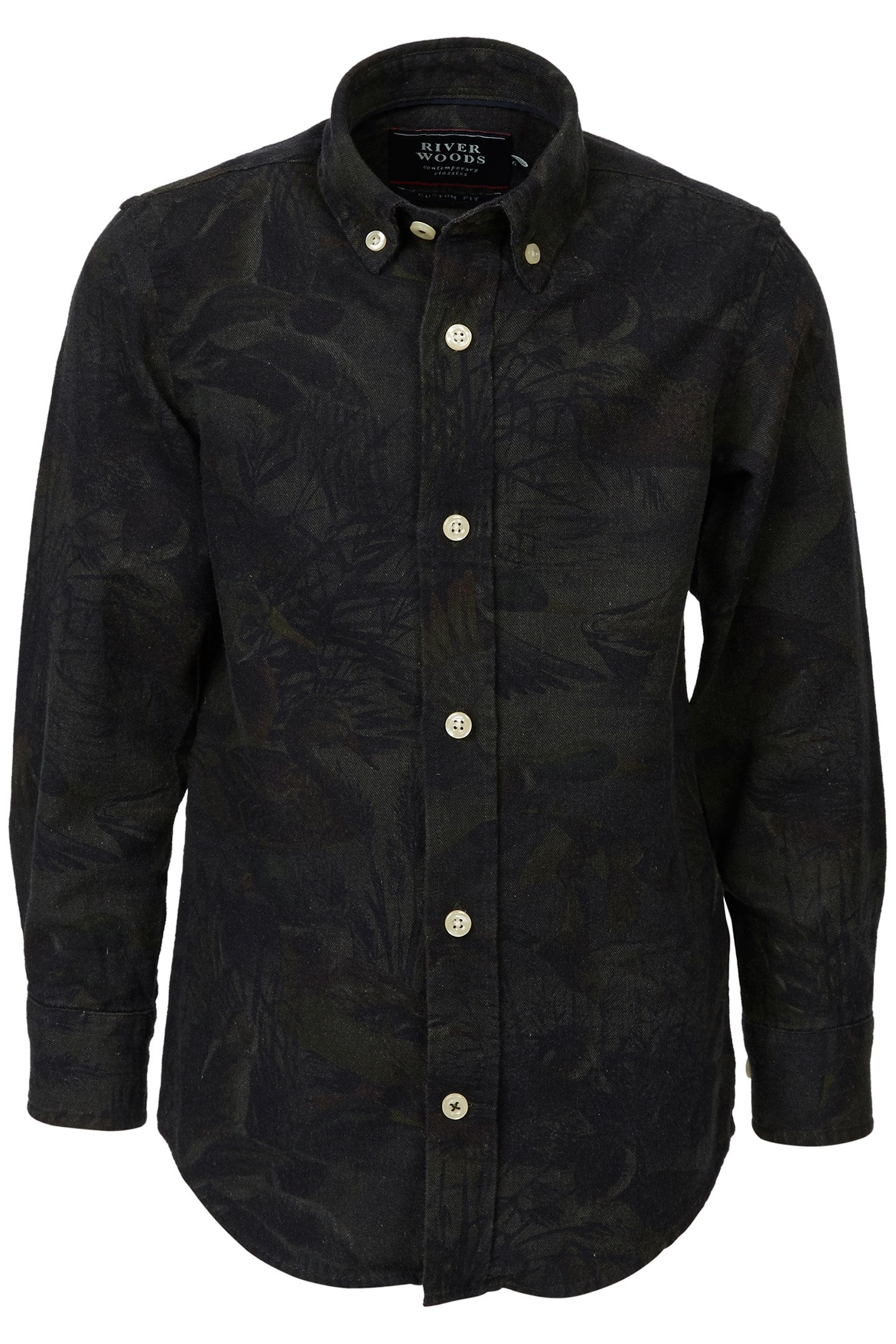 CUSTOM FIT WALLSTREET SHIRT IN GREY 1