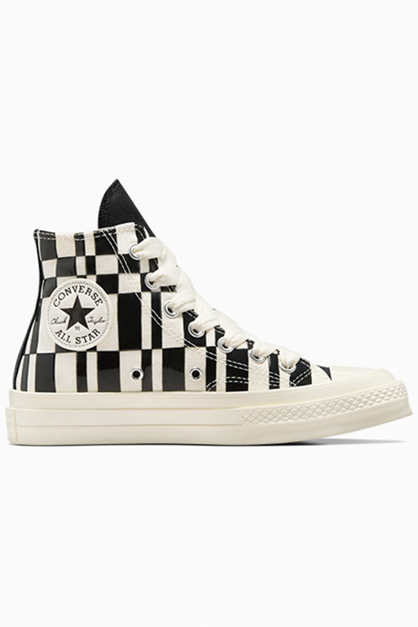 CHUCK 70 CHECKERED EGRET/BLACK/EGRET 1