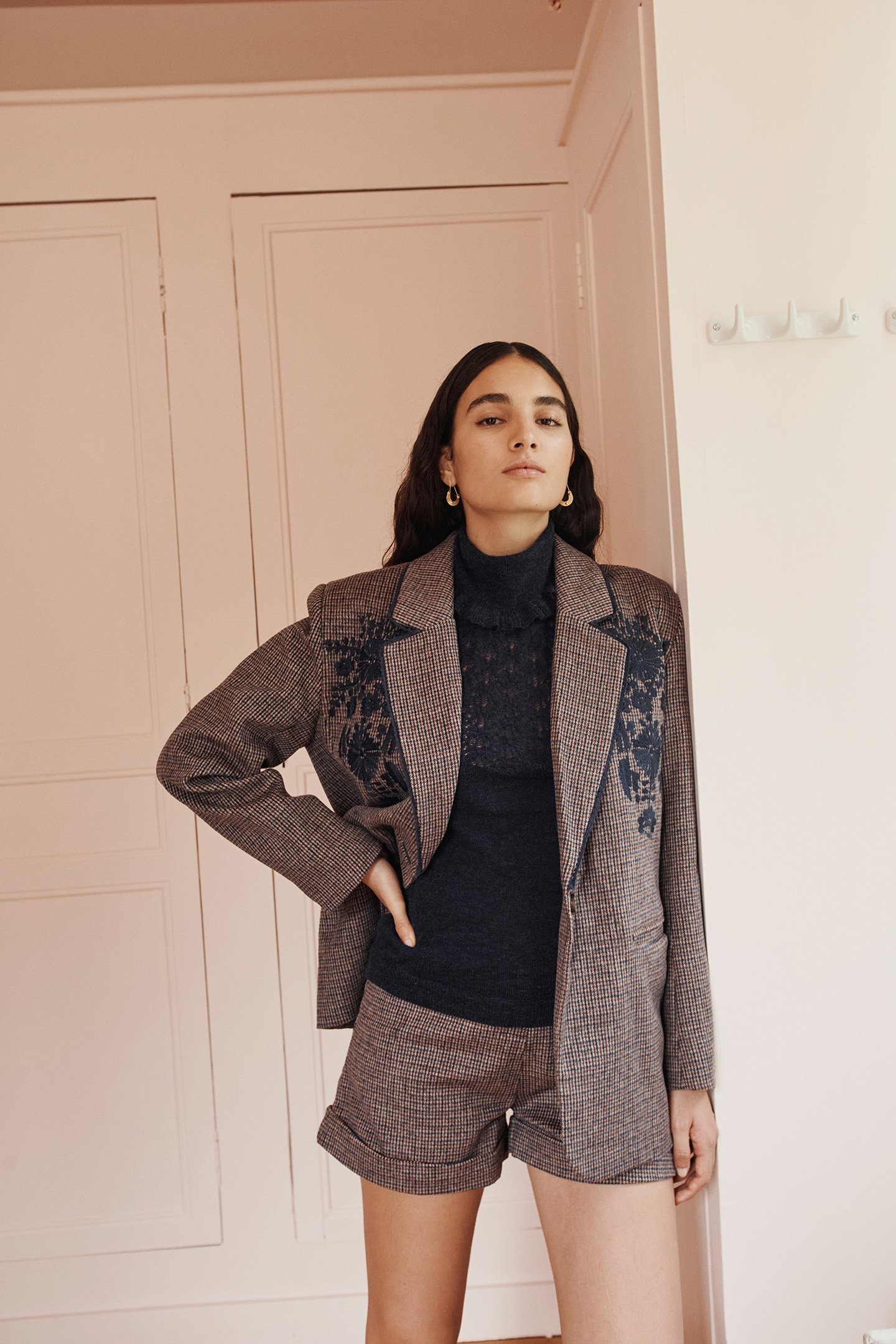 SHORTS JOSEPH BLUE MEN CHECKS 1