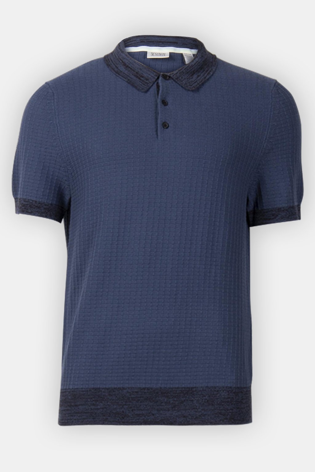 MARLED RIB SWEATER SS POLO DARK OBSIDIAN 3