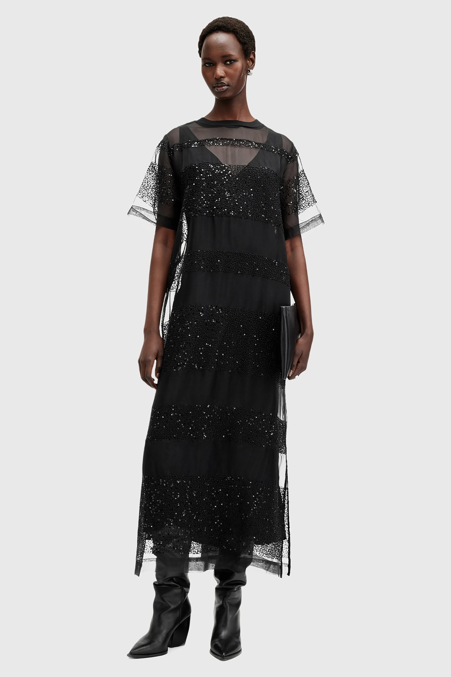 IZABELA MAXI DRESS BLACK 1