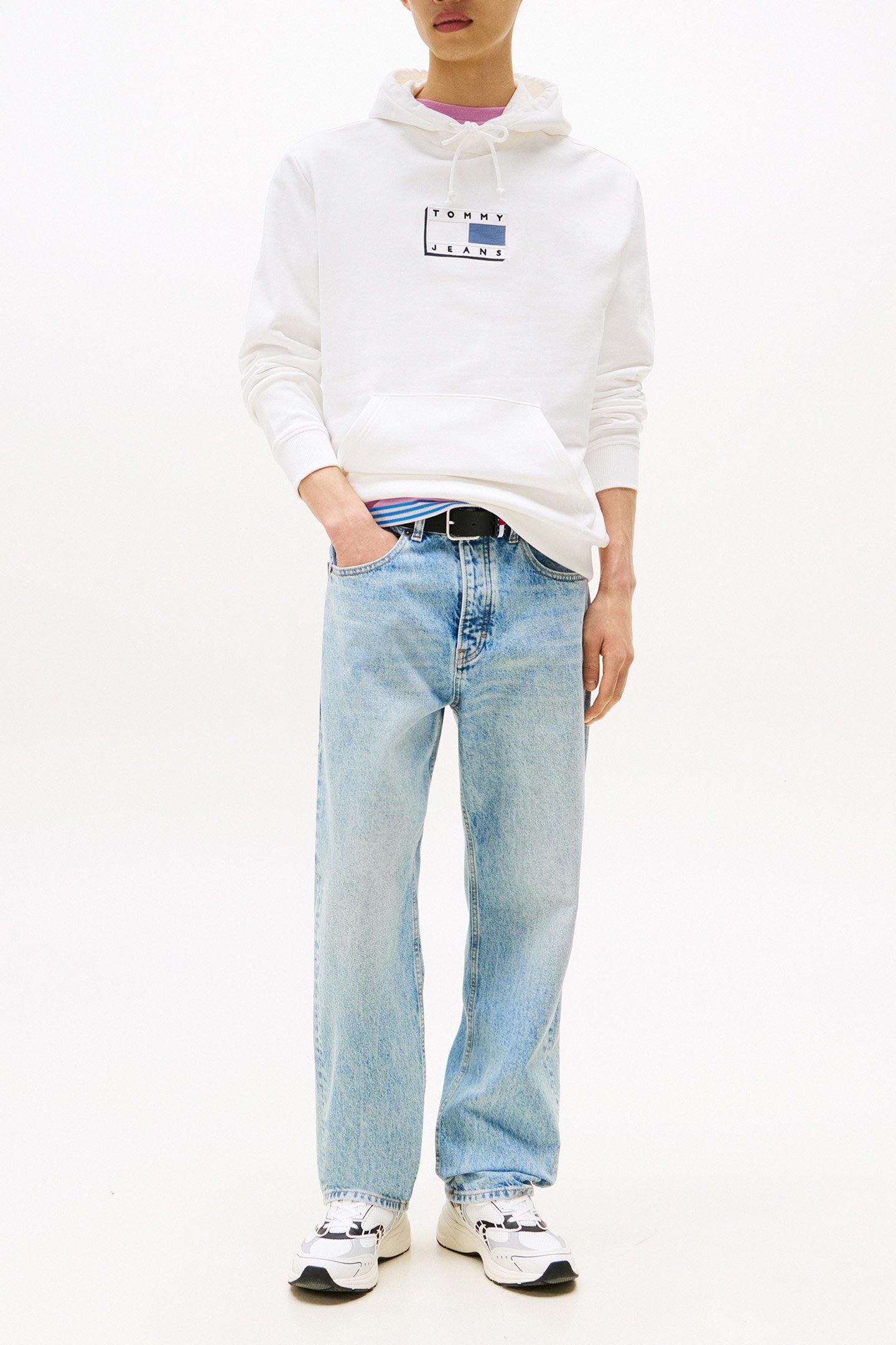TJM REG POP CLR FLAG RELAXED FIT T-SHIRT ECRU 2