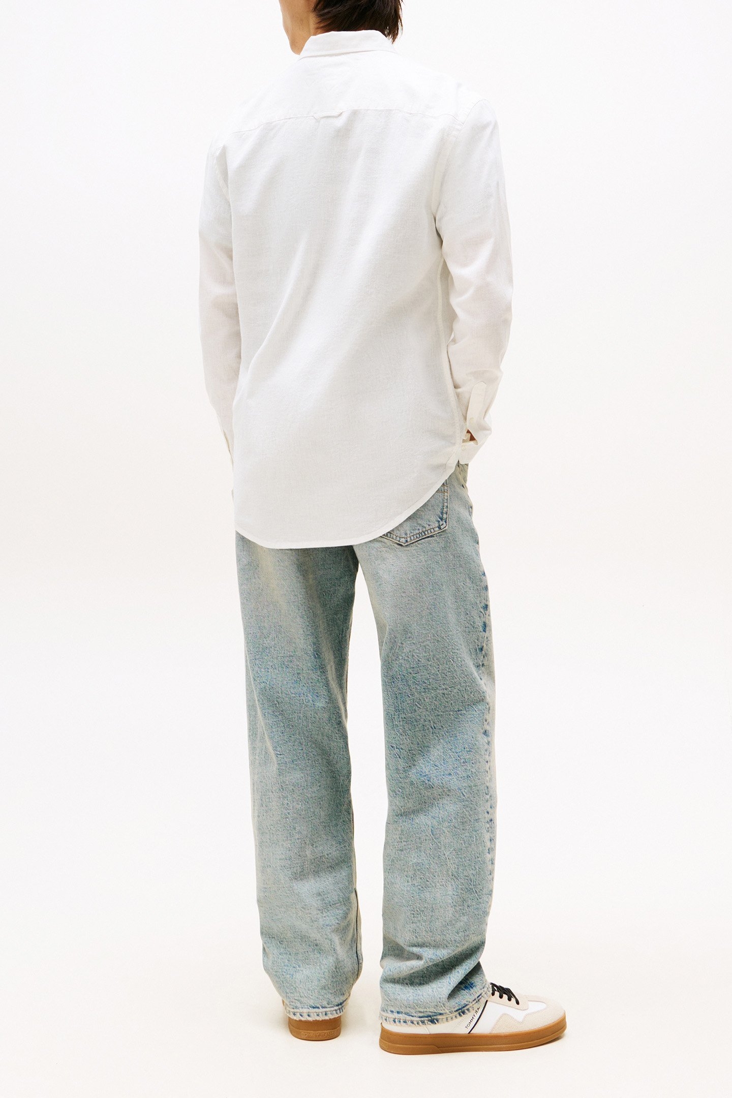 TJM REG RELAXED FIT LONG SLEEVE SHIRT ECRU 3