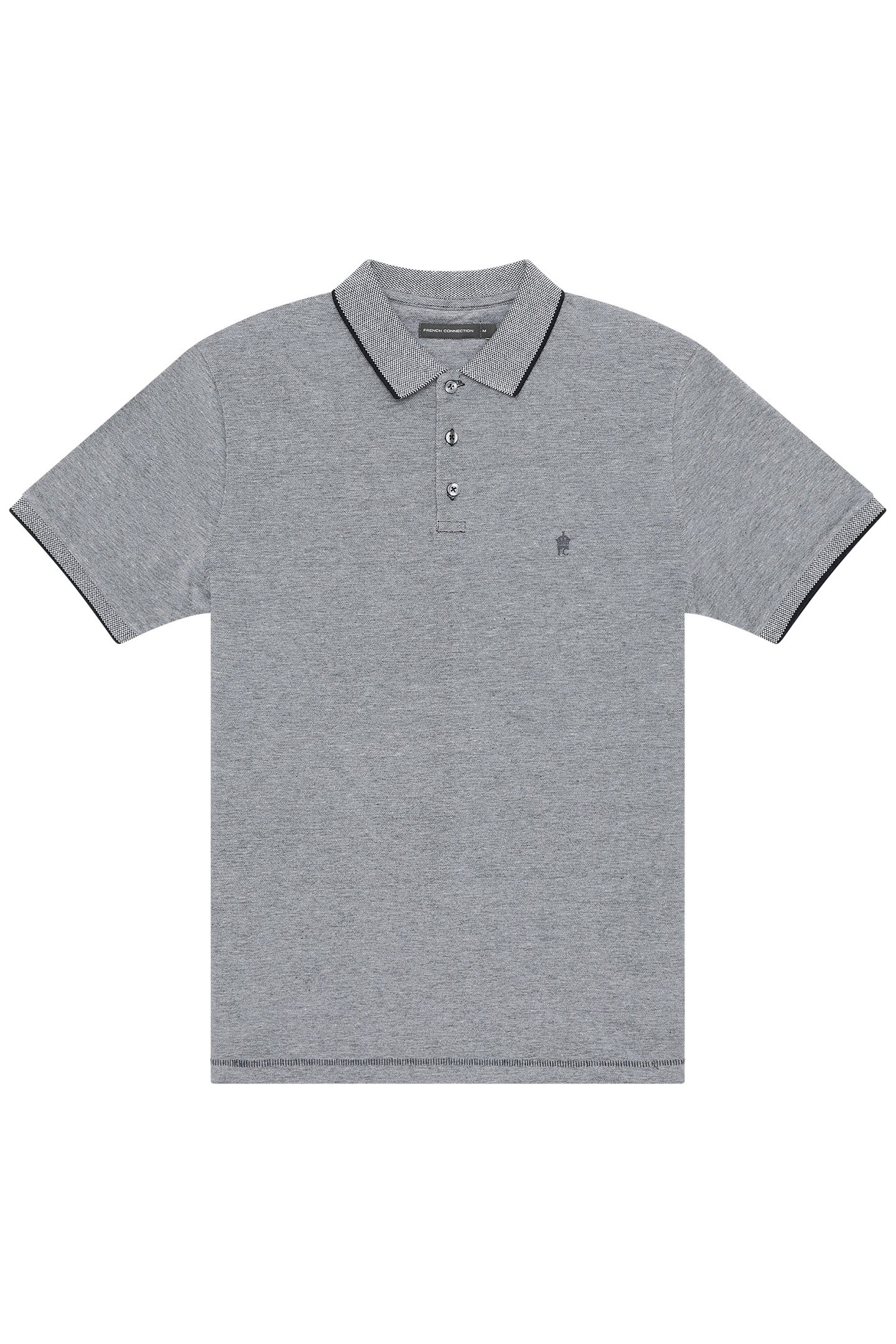 BIRDSEYE TIPPED POLO MARINE/MARINE 1