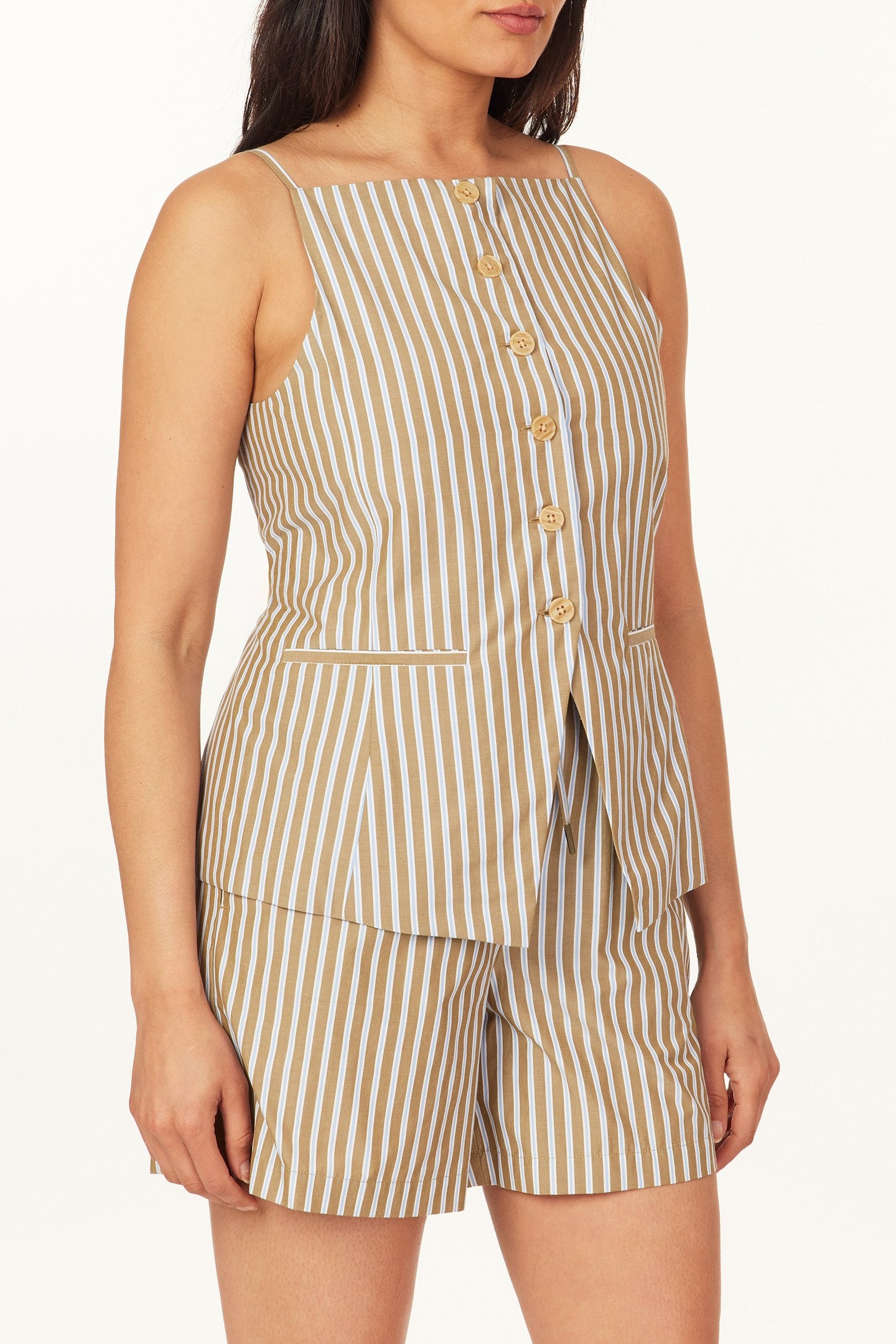 HIGH NECK VEST MARTINI OLIVE 3