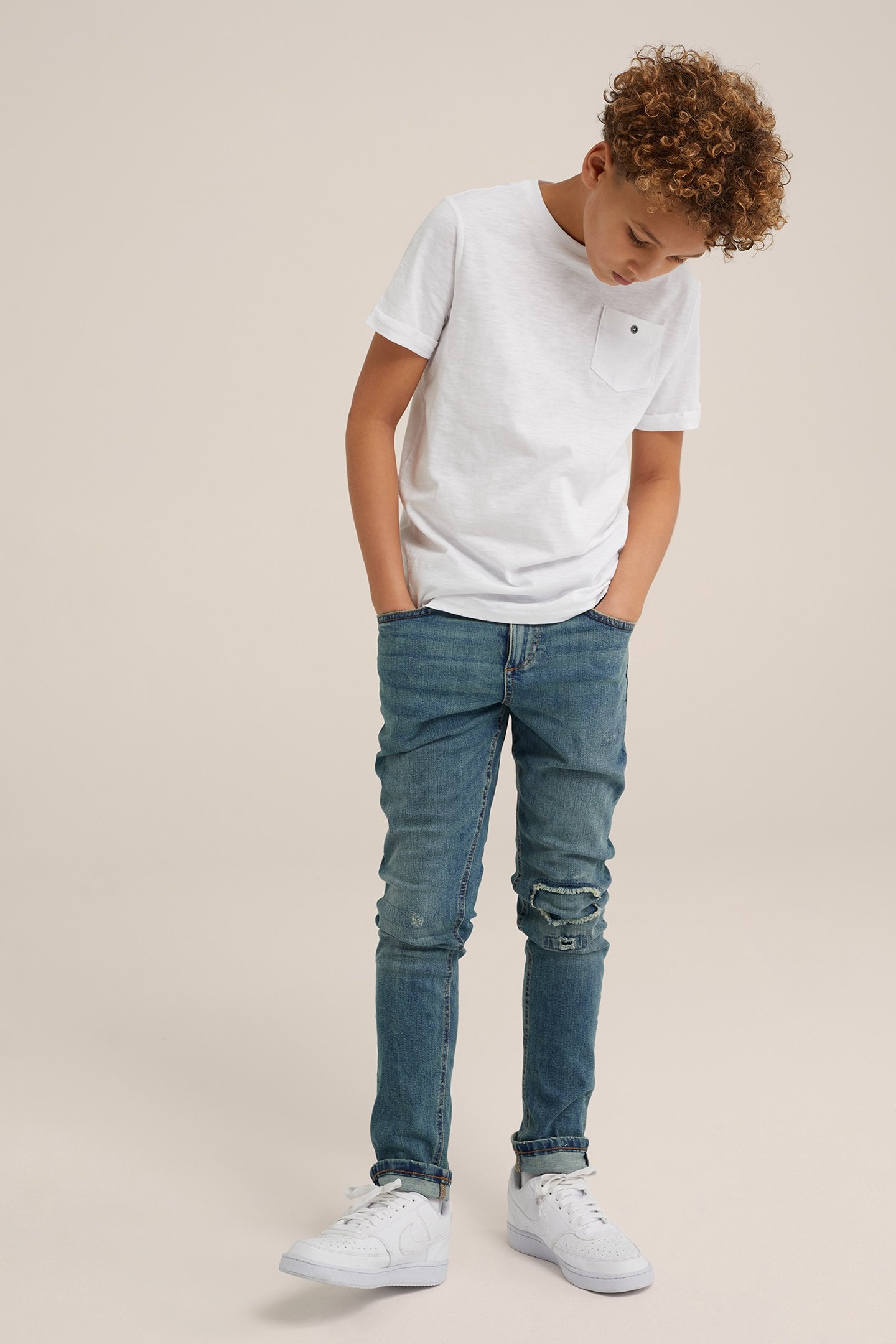 5-POCKET MID WAIST GREEN BLUE 2