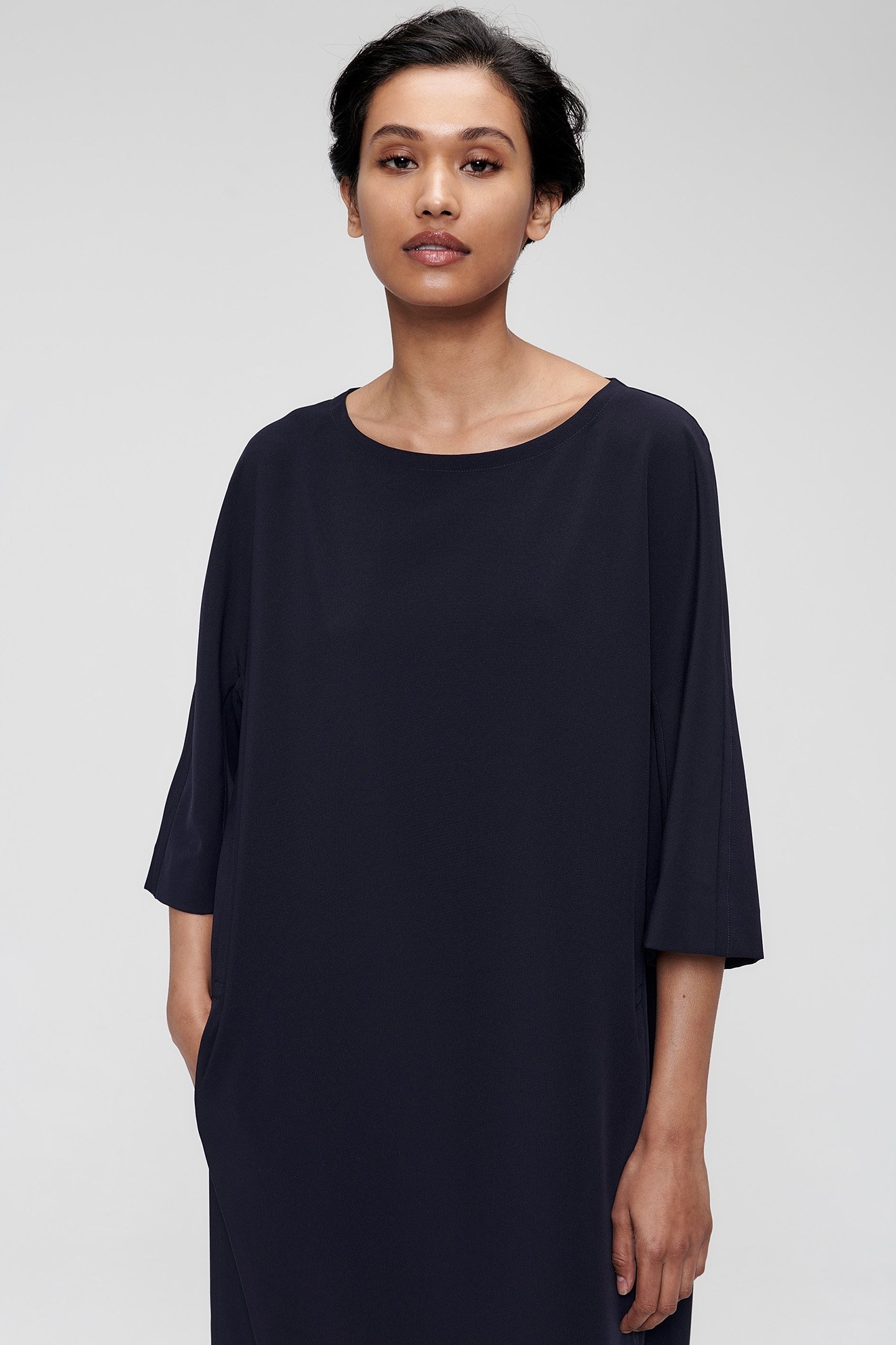 LOOSE SHIFT DRESS INK BLUE 4