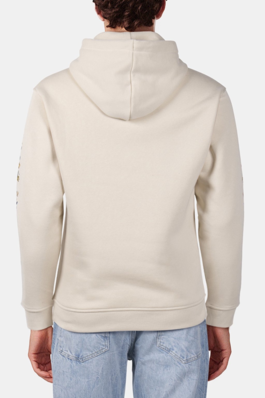 RELAXED FIT FLEECE GRAPHIC HOODIE PARCHMENT 2