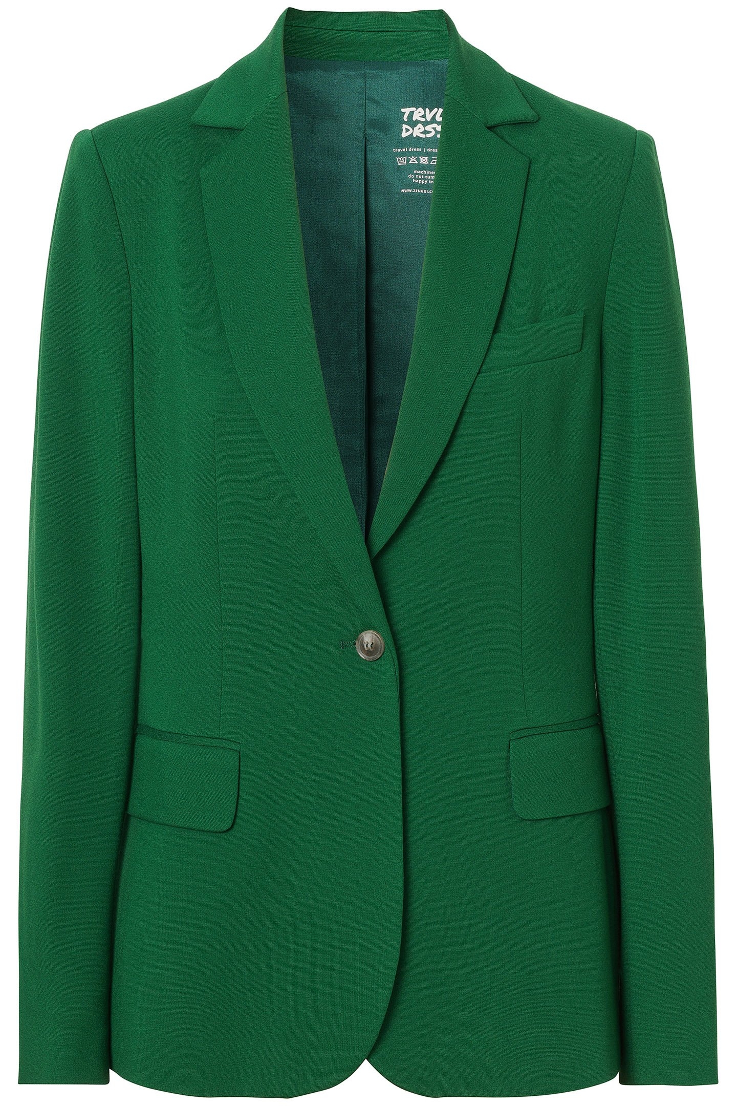 VISCOSE STRETCH BLAZER SPRING GREEN 3
