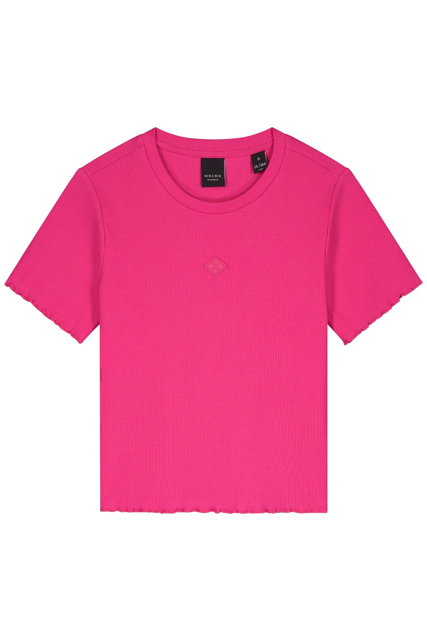 RIB T-SHIRT FUCHSIA POP 1