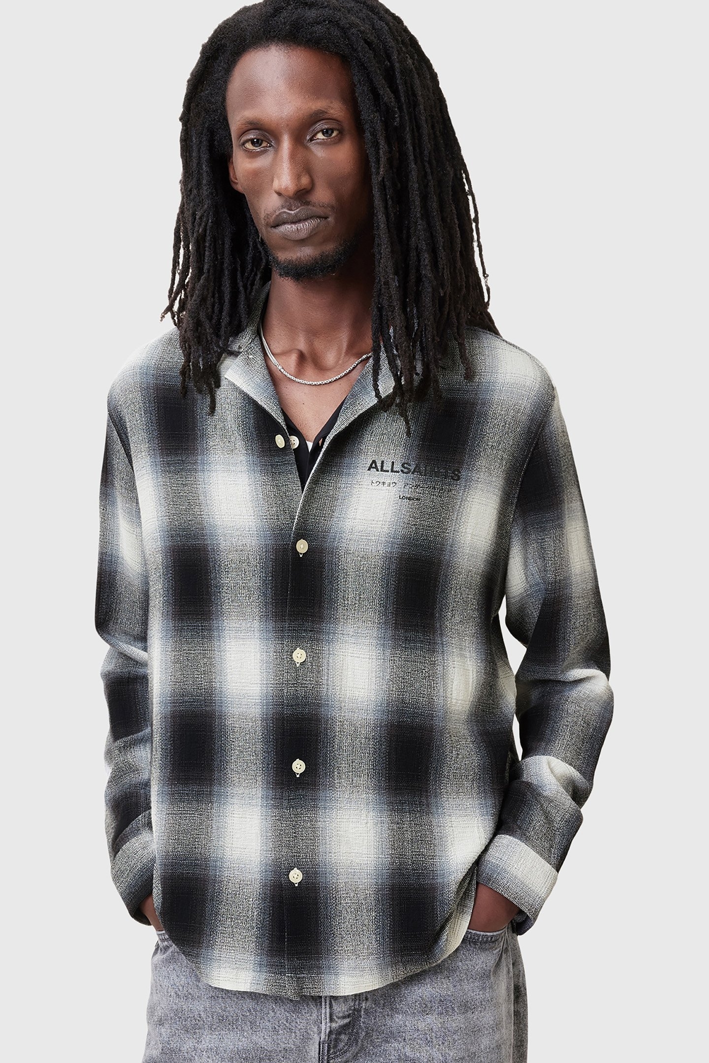 UNDERFADE LS SHIRT WHISPER GREY 1