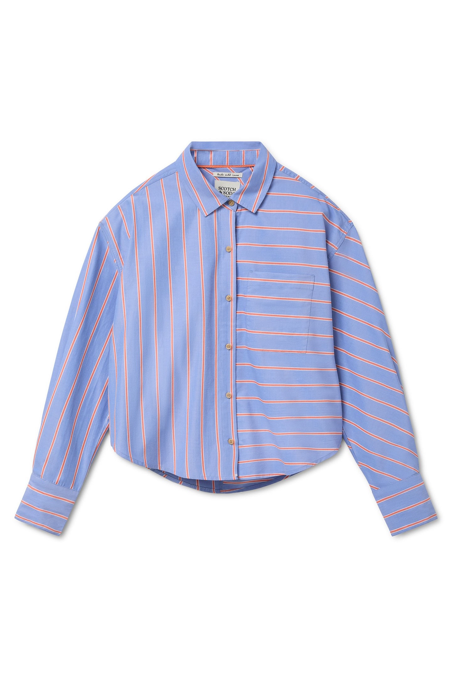 CROPPED BOYFRIEND SHIRT ALLURE MULTI 3