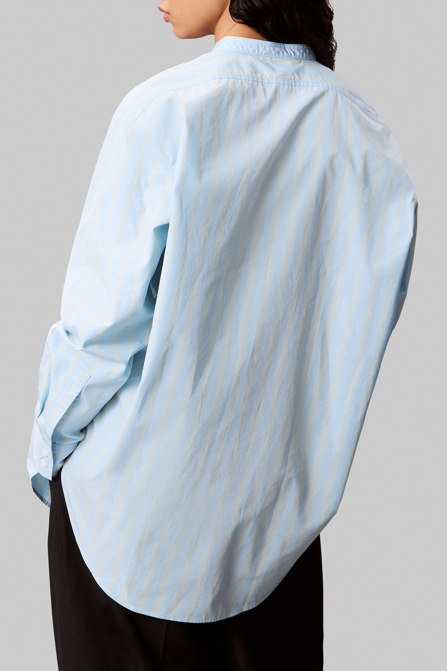 YD STRIPE RELAXED SHIRT COOL BLUE 2