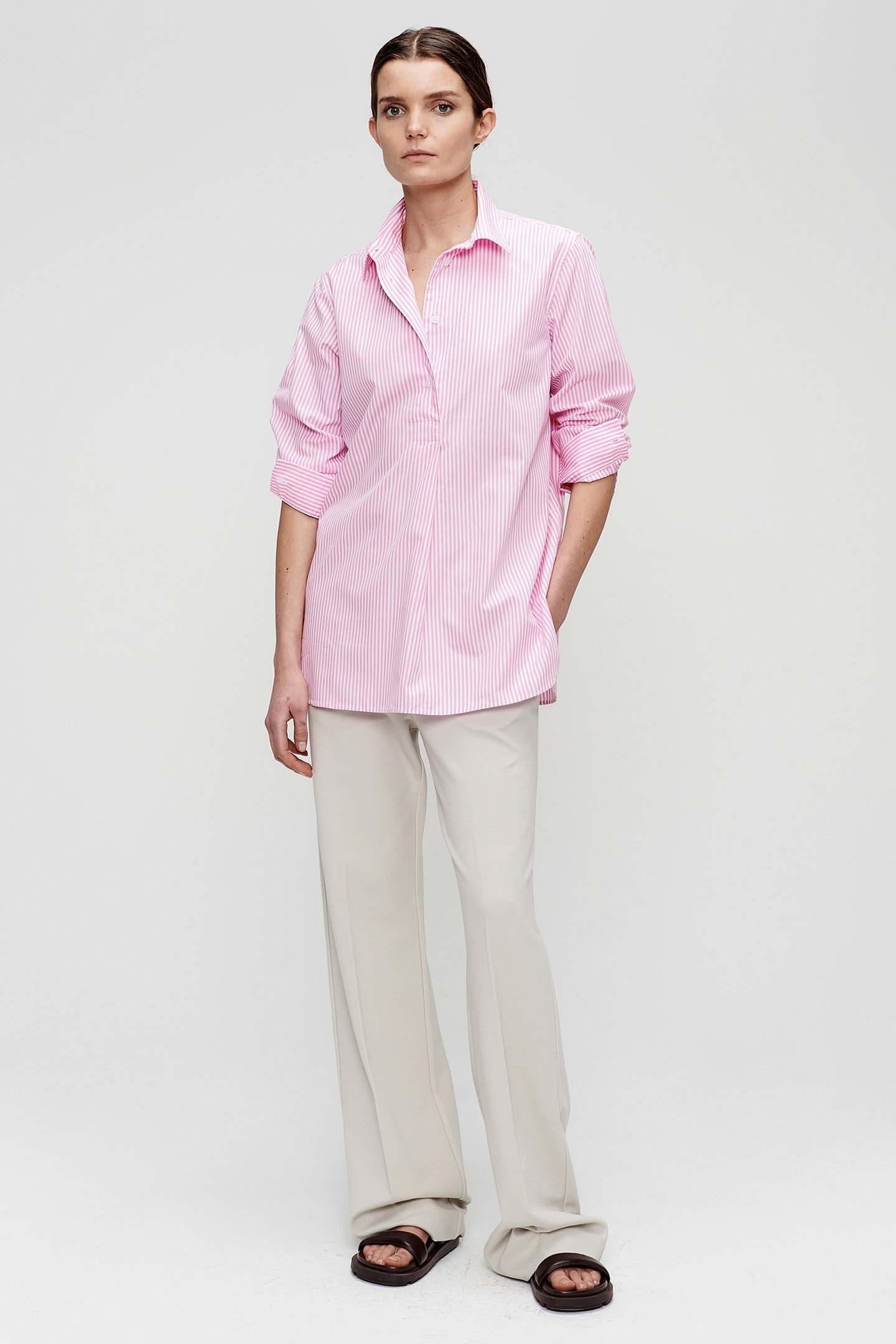 LONG POLO TOP SOFT PINK 2