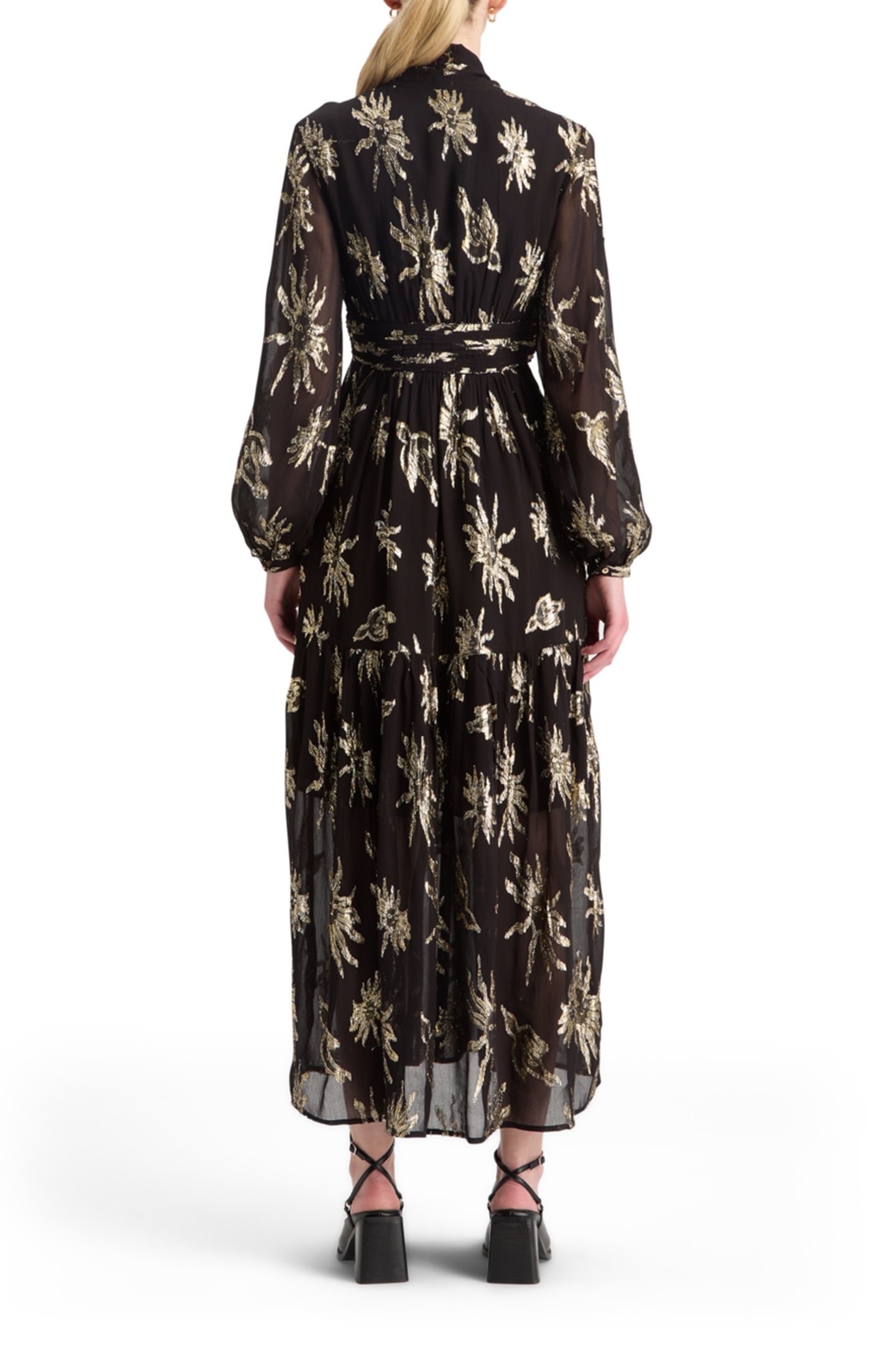 LUREX FIL COUPE MAXI DRESS MYSTIC SKY LUREX 2