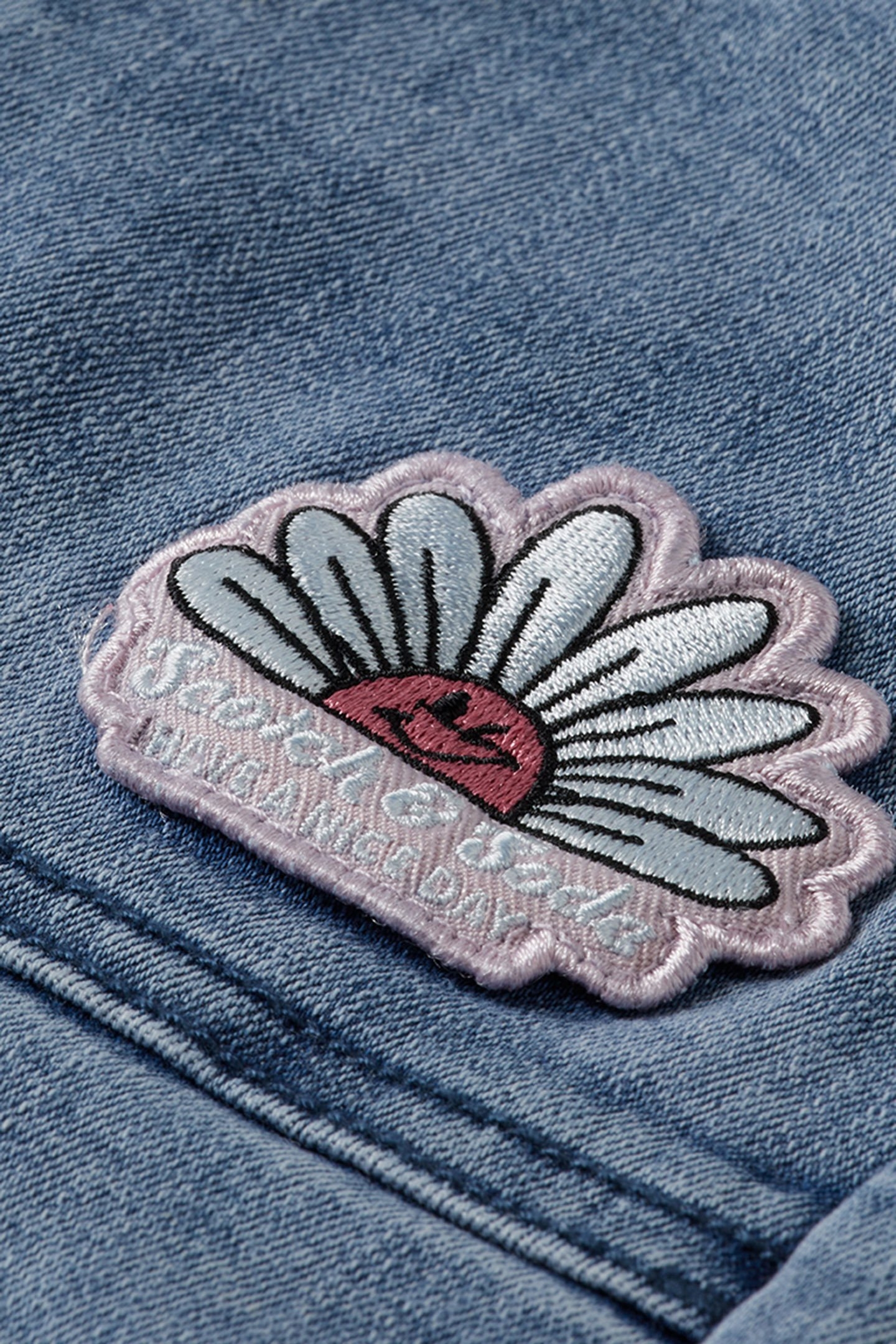 S&S GIRLS DENIM GROUP STRETCH DENIM WIDE LEG JEANS COASTAL B 3