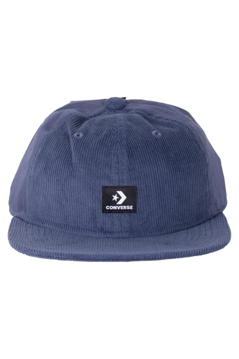 CORDUROY AND HERRINGBONE BASEBALL CAP DARK WATERS 1